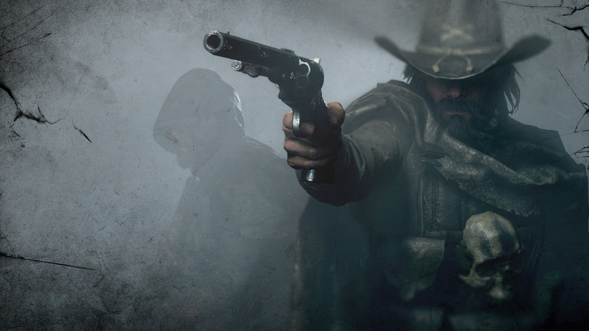 Hunt Showdown, video games, video game art, gun, skull, hat, HD Wallpaper