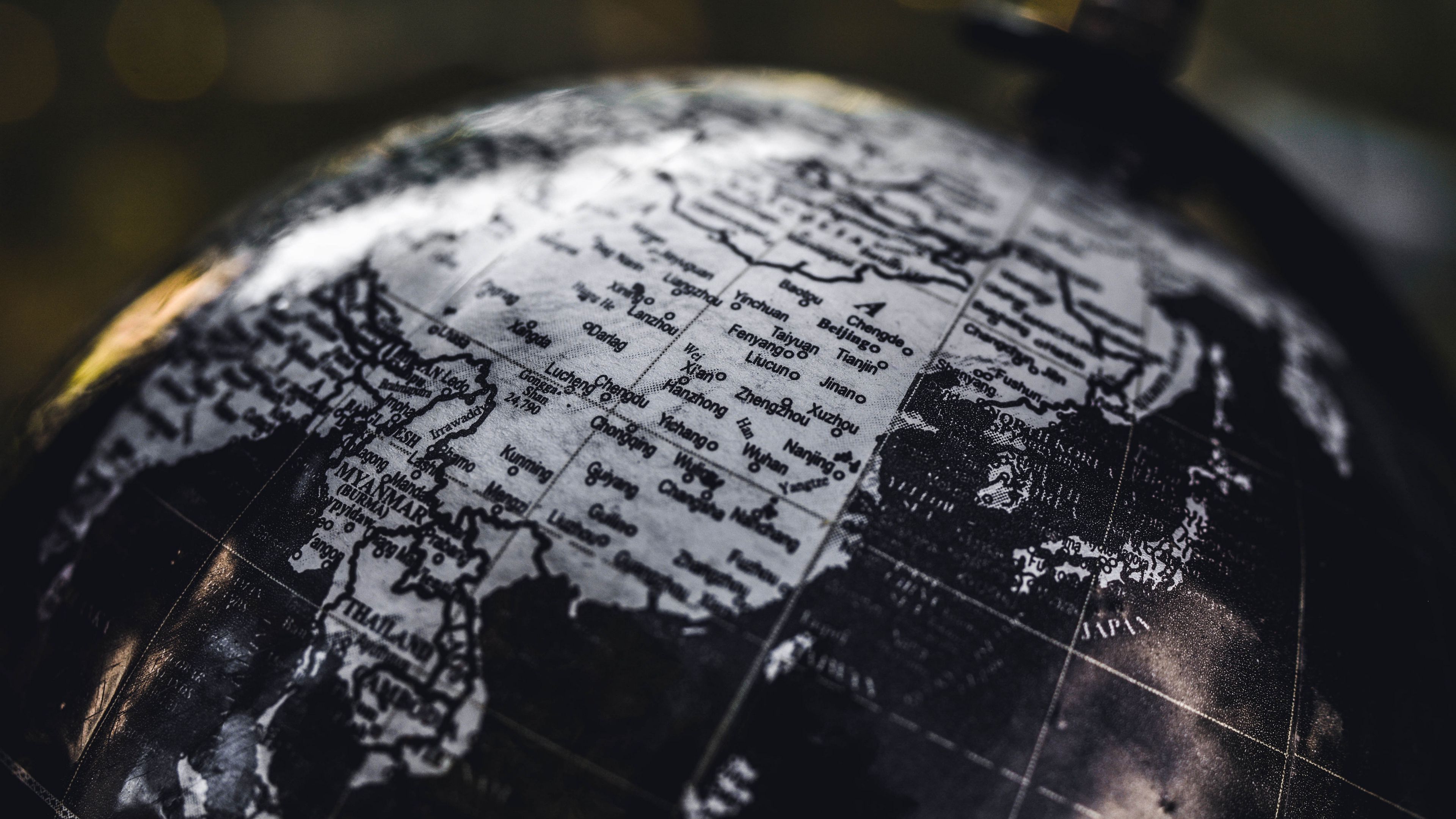 globe, map, travel, 4k, HD Wallpaper