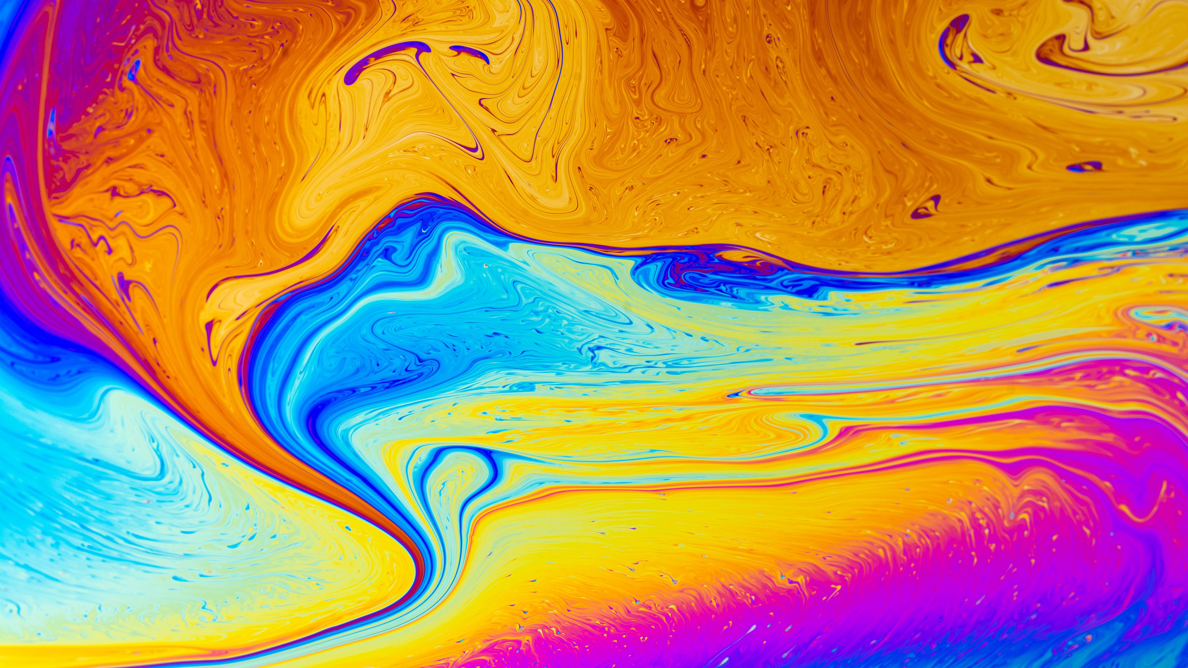 paint, stains, multicolored, 4k, HD Wallpaper