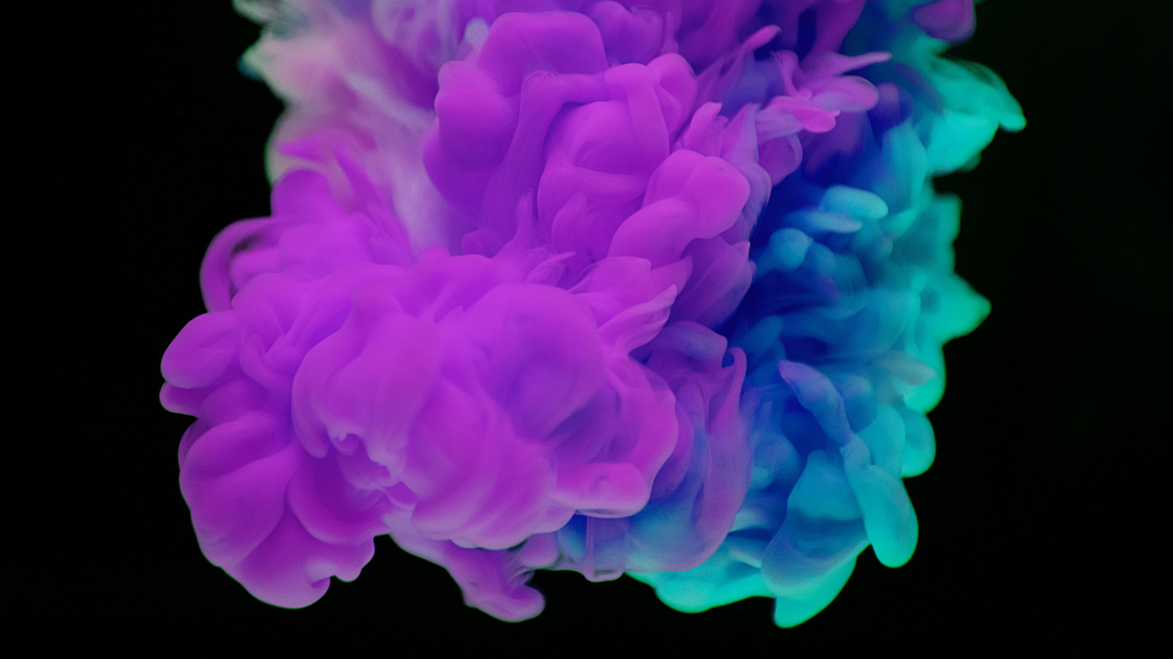 paint, clot, purple, blue, 4k, HD Wallpaper