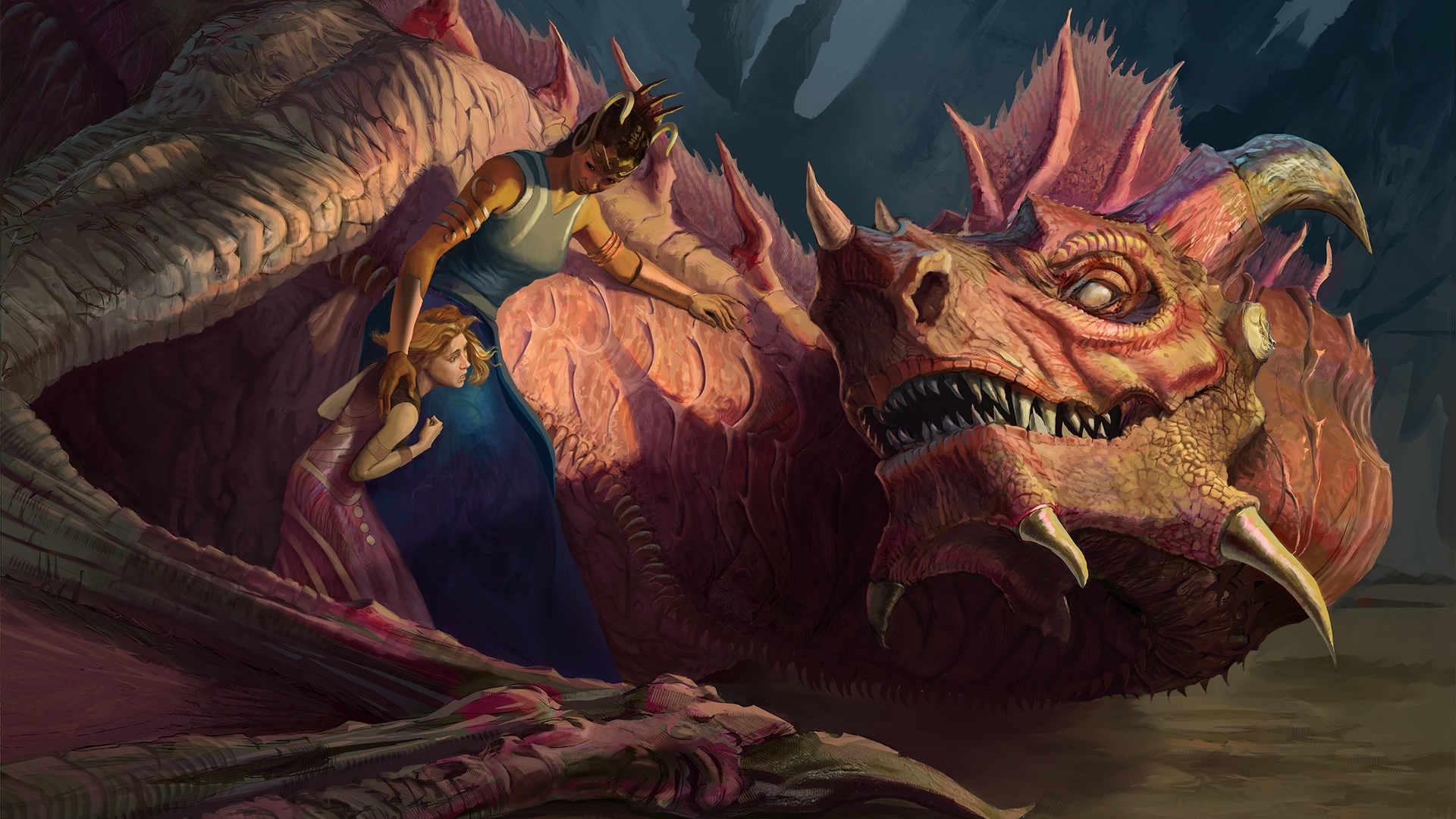 girl, khurrum maqbool, art, fantasy, frumusete, luminos, dragon, HD Wallpaper