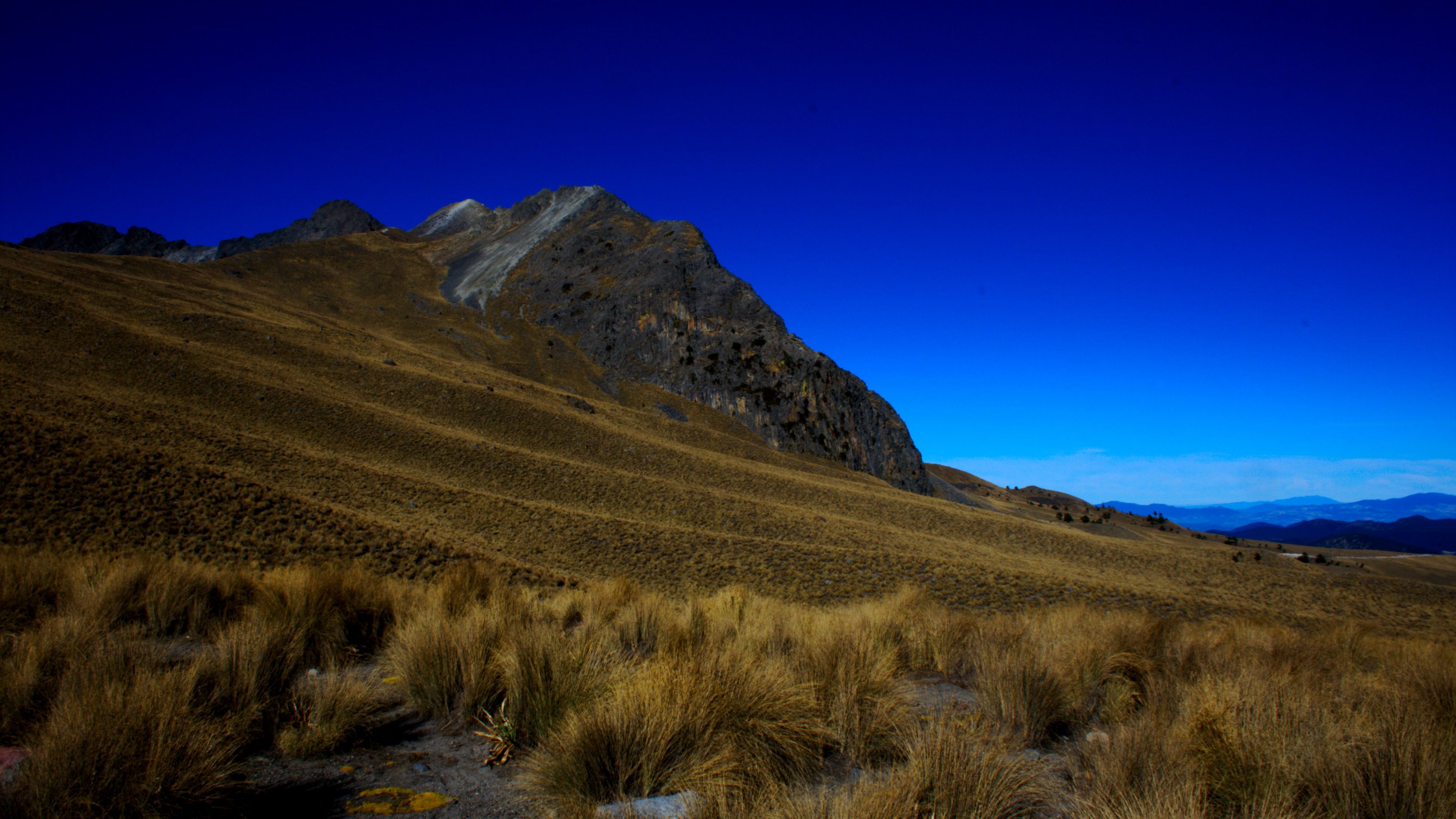mountain, grass, sky, mexico, 4k, HD Wallpaper