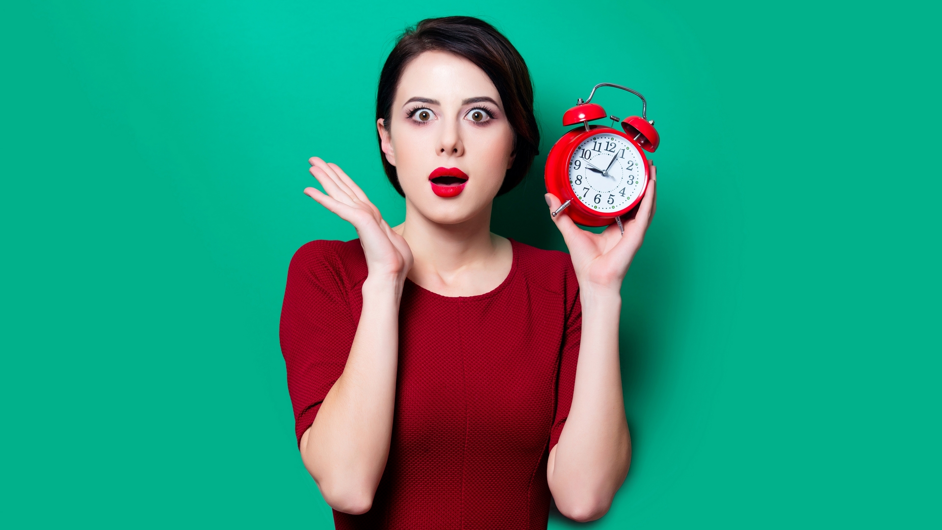 girl, surprise, look, watch, HD Wallpaper