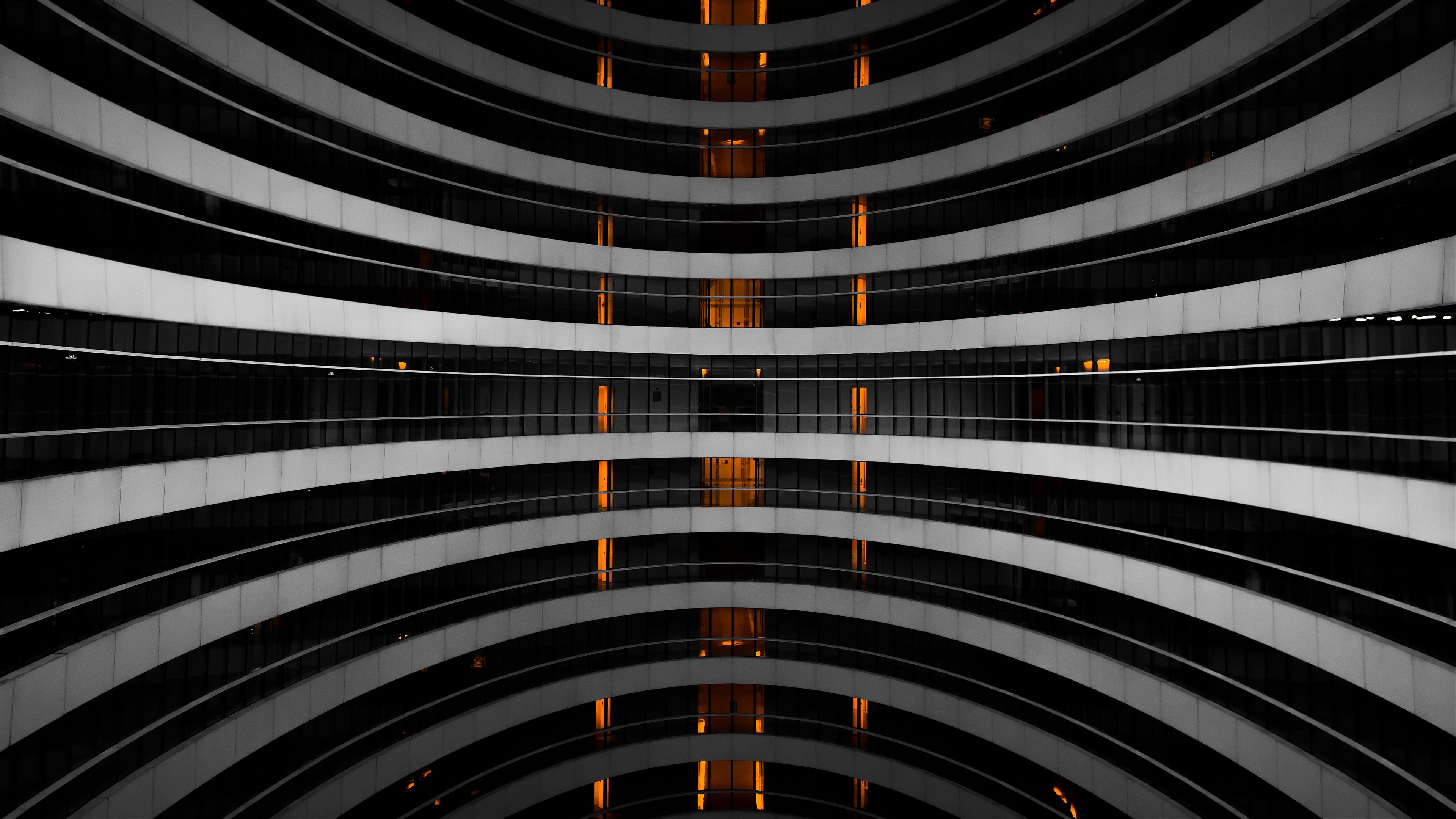 architecture, building, minimalism, storeys, 4k, HD Wallpaper