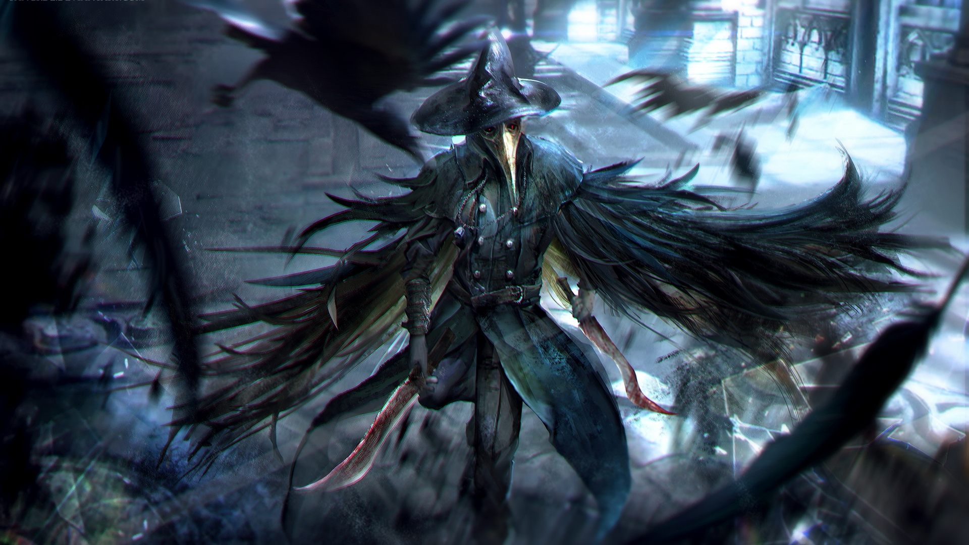art, fantasy, abstract, dark, HD Wallpaper