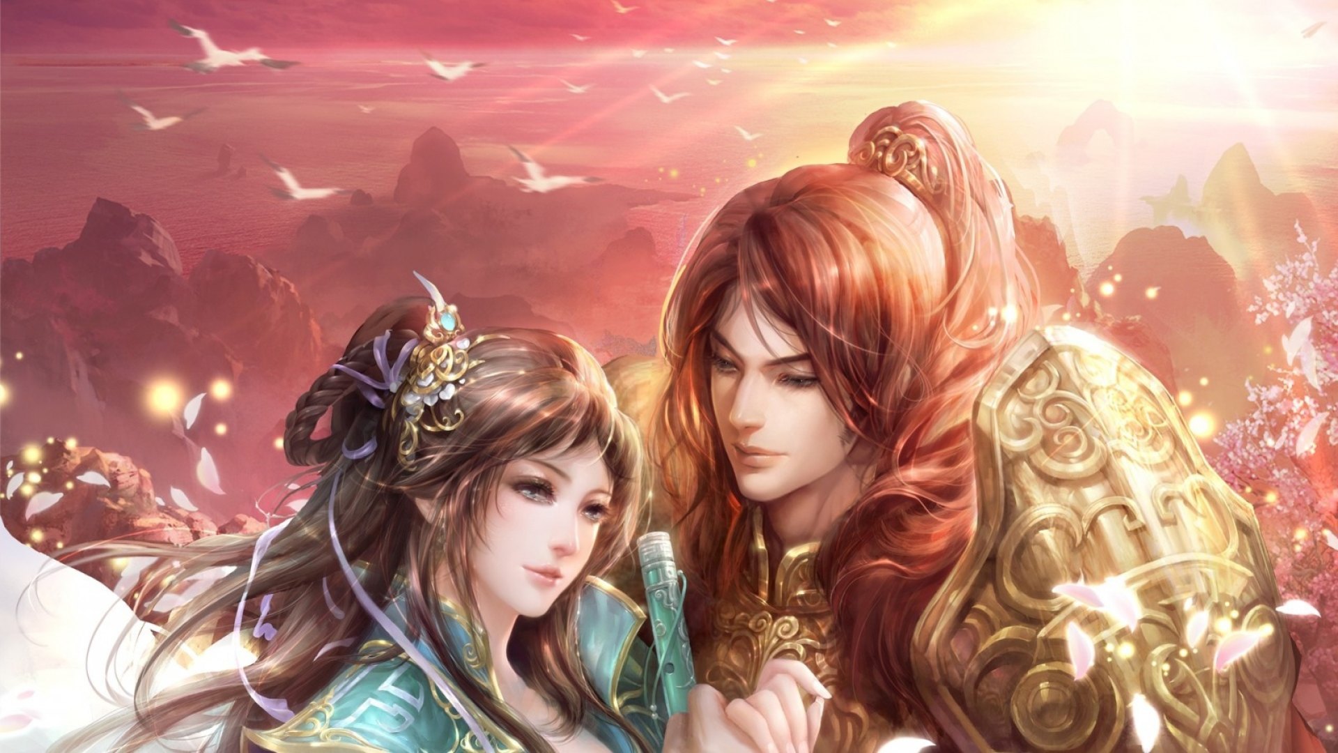 art, man, fantasy, woman, HD Wallpaper