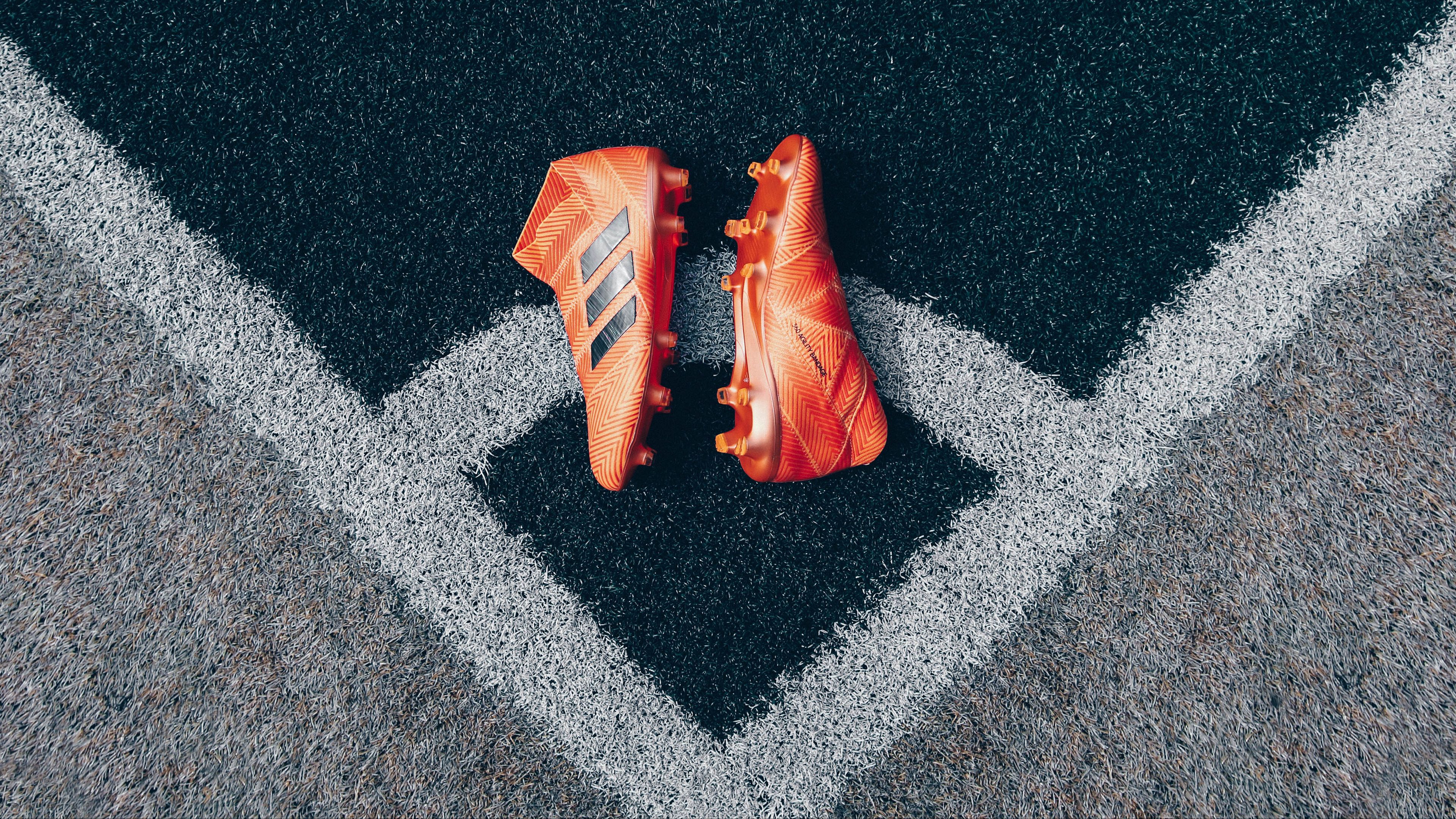 football boots, lawn, shoes, 4k, HD Wallpaper