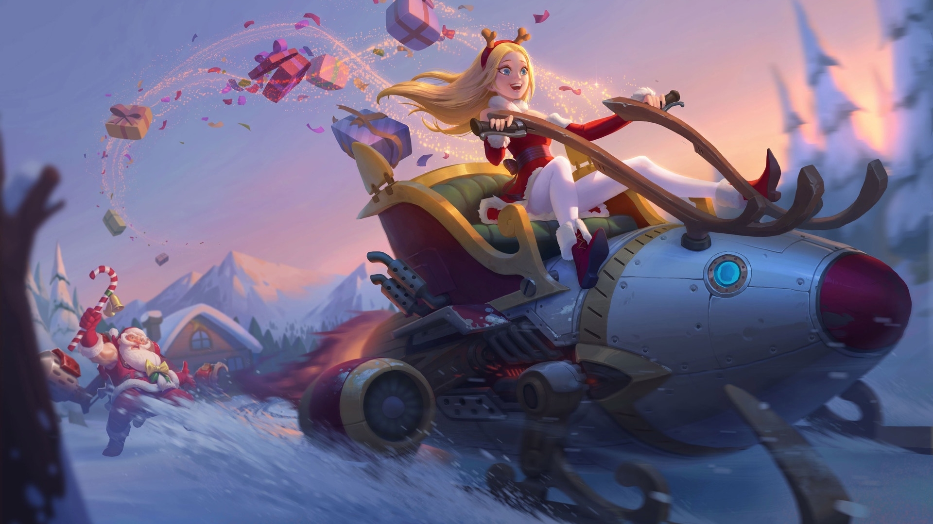 candy, santa, christmas, girl, craciun, yc 3, funny, gift, HD Wallpaper