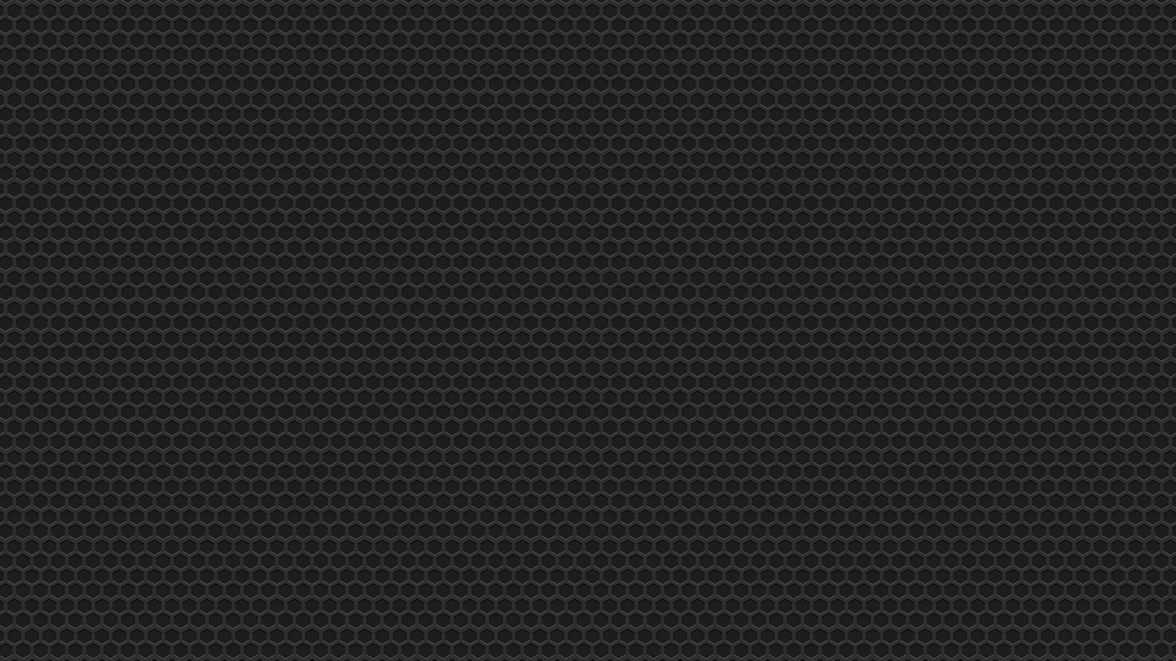 hexagons, patterns, texture, gray, black, 4k, HD Wallpaper