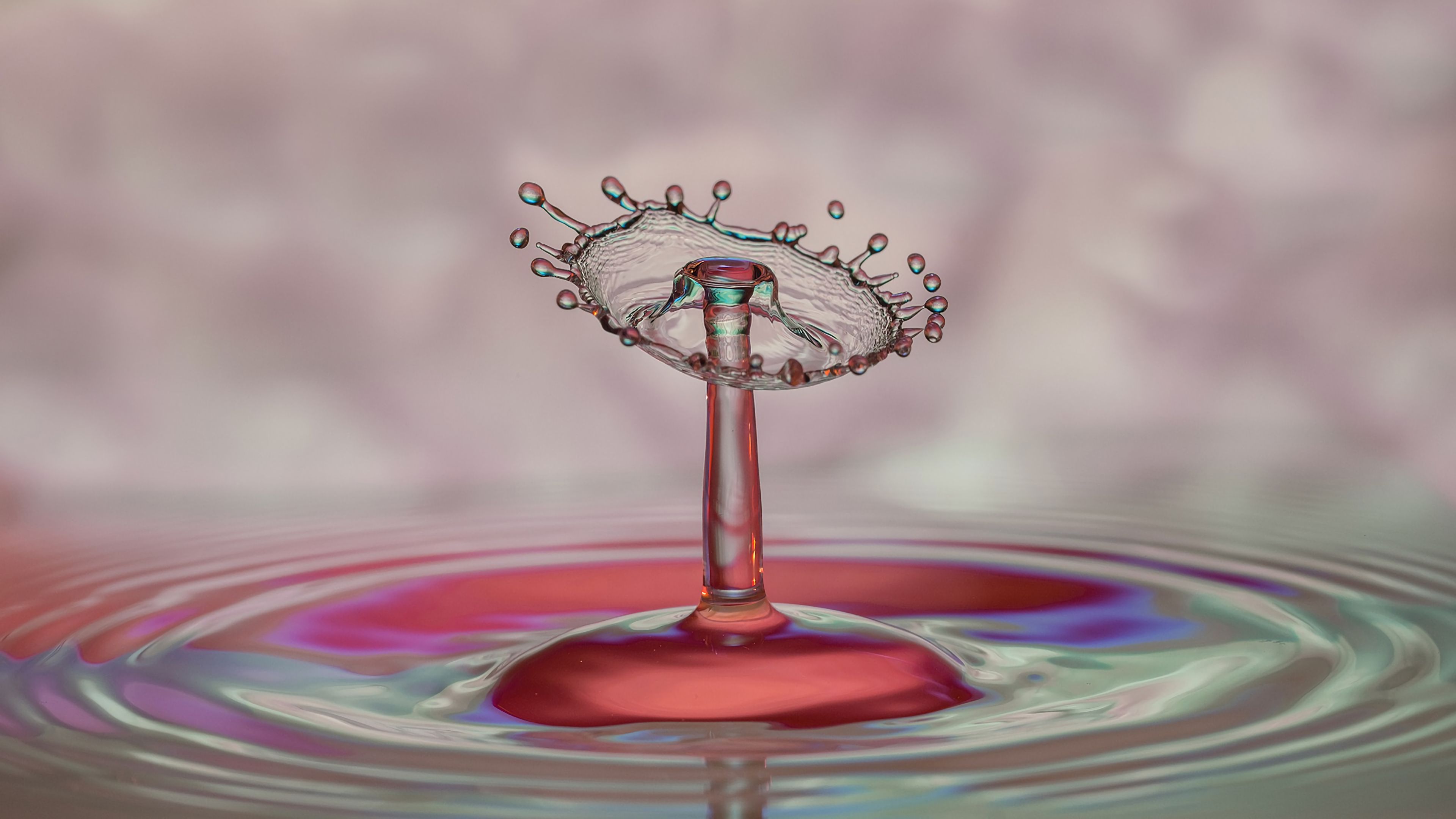 splash, spray, drops, liquid, 4k, HD Wallpaper