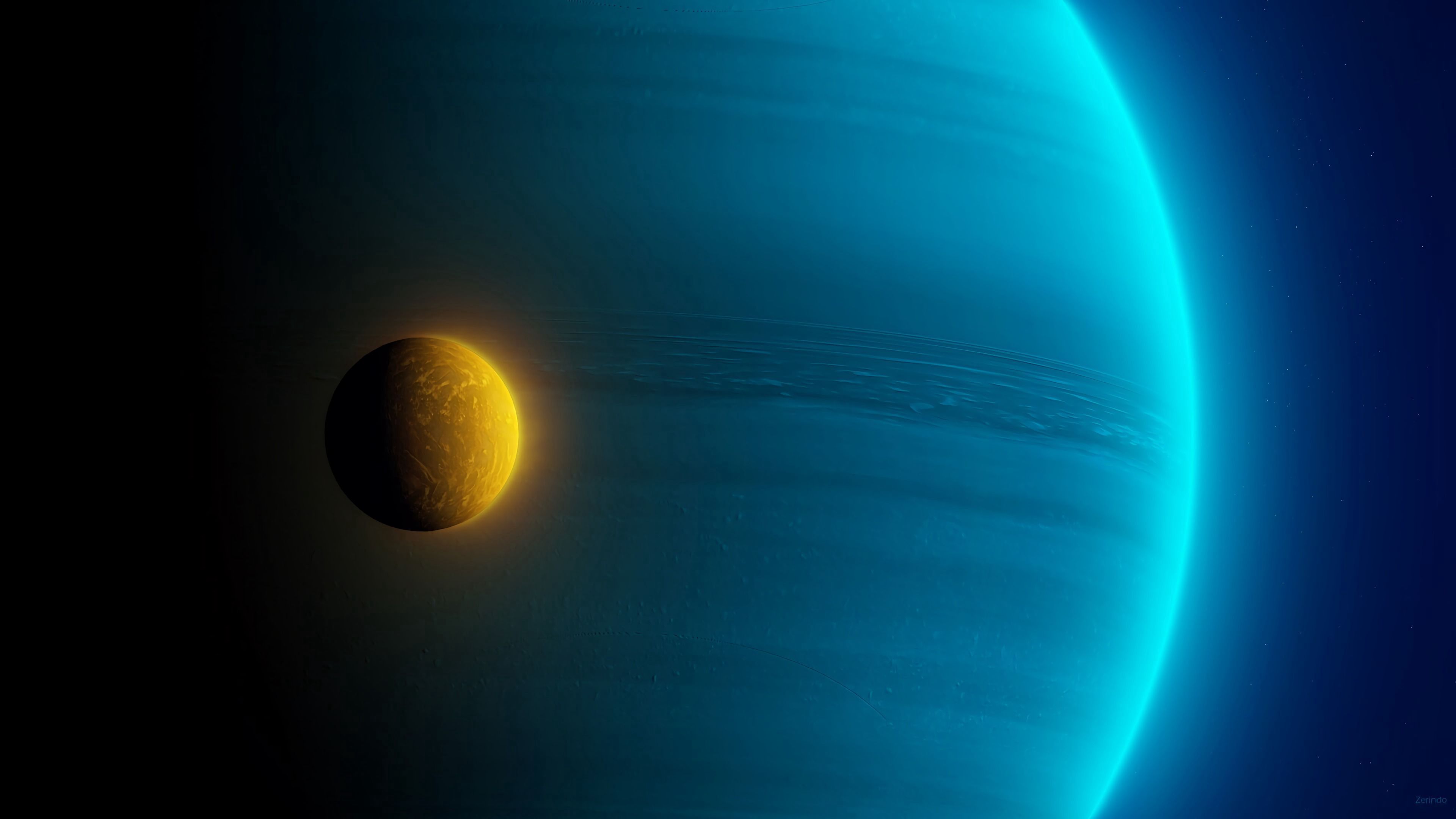 planet, ball, dark, 4k, HD Wallpaper