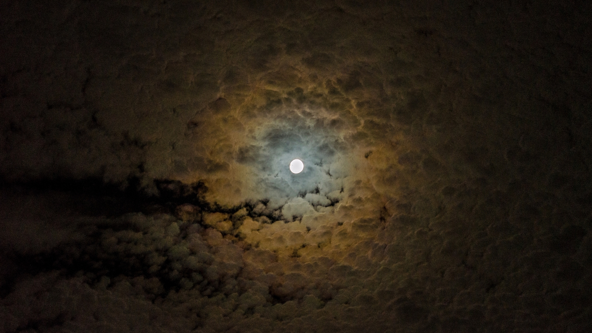 moon, cloud, luna, gods eye, sky, night, HD Wallpaper