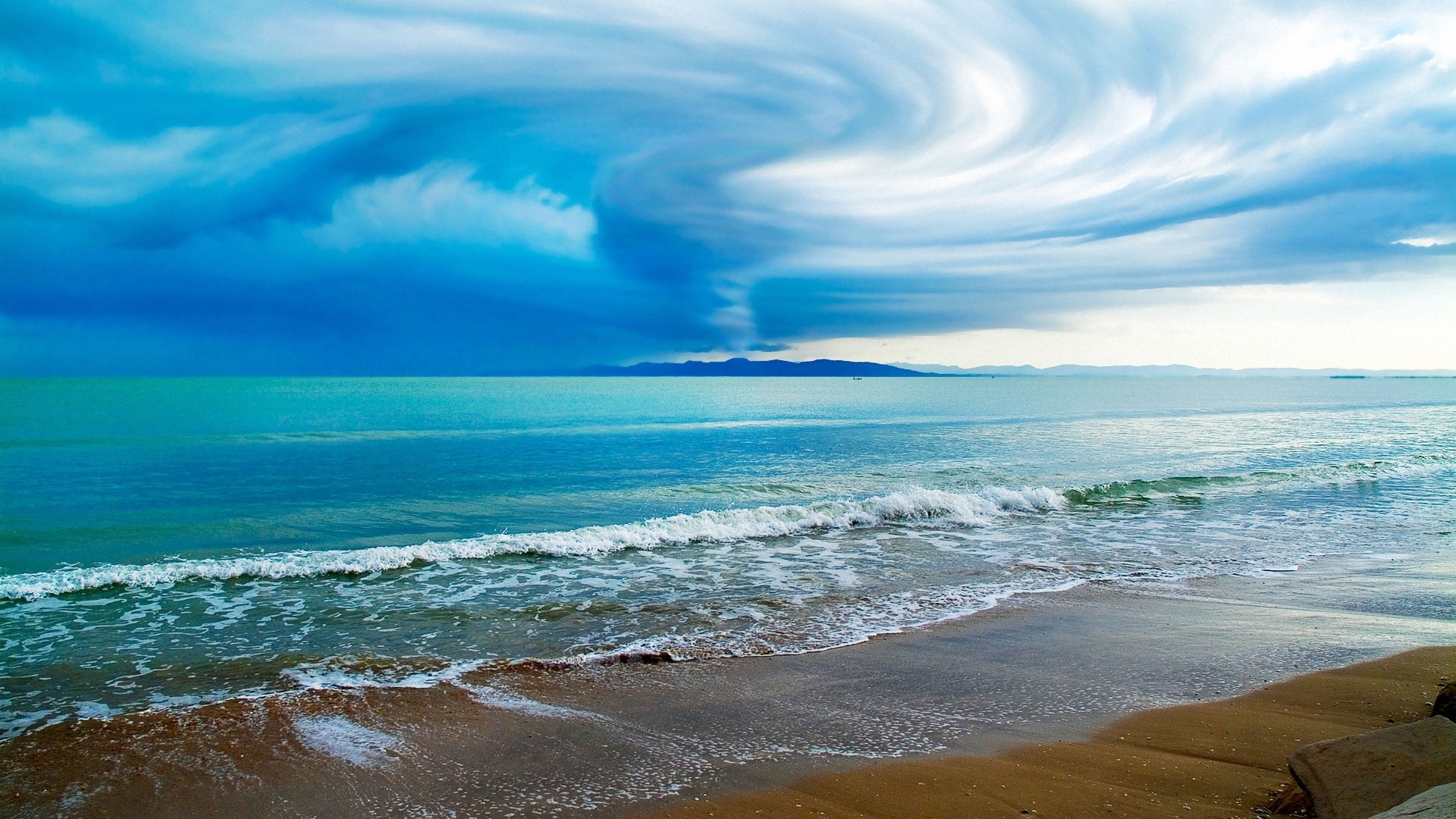 water, sky, blue, ocean, HD Wallpaper