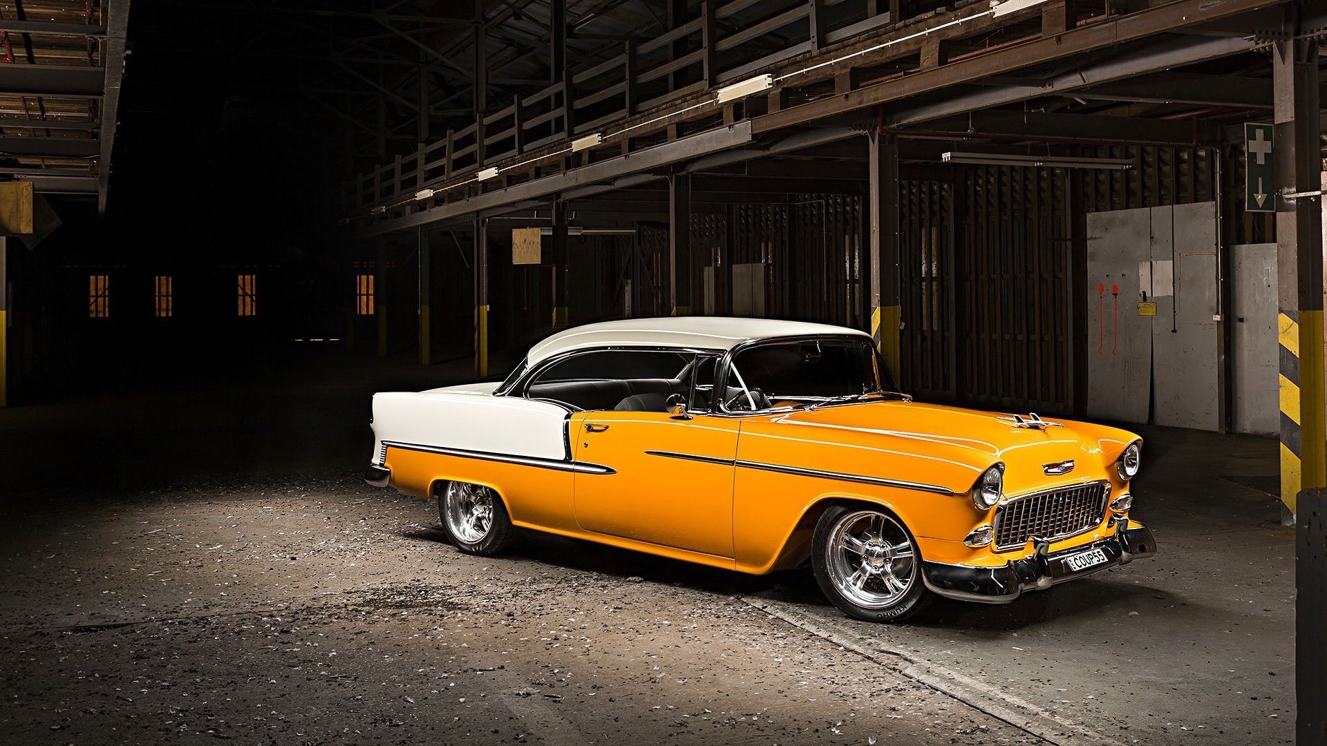 windows, desktop, 1955 blown chevy australian tri five, HD Wallpaper