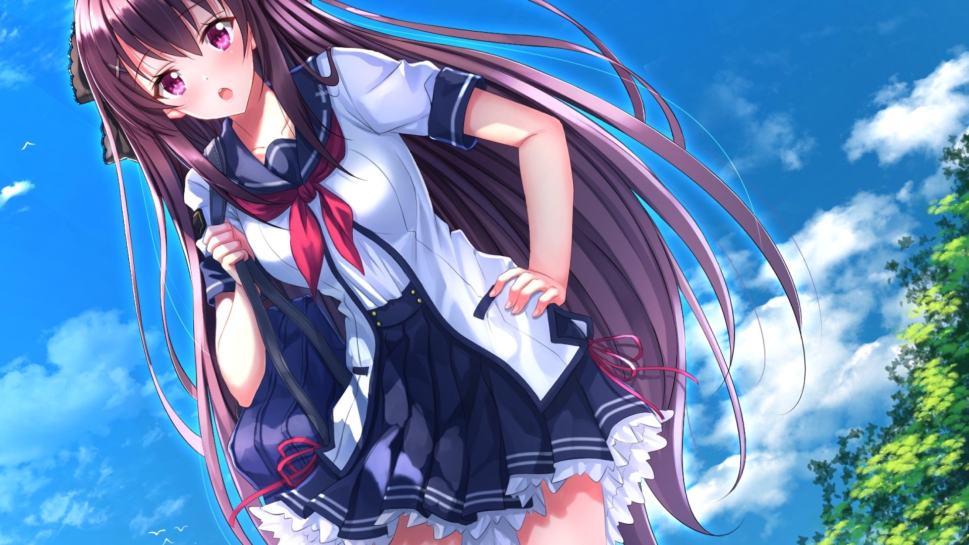no, girl, ao, anime, HD Wallpaper