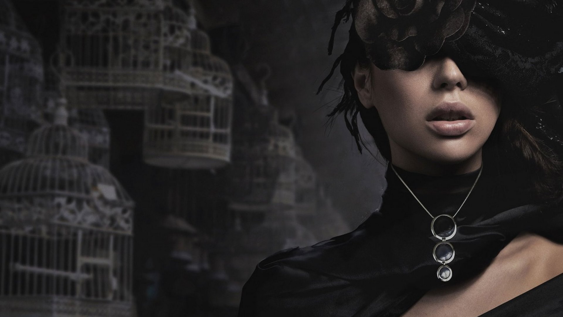beauty, black, lady, fashion, HD Wallpaper
