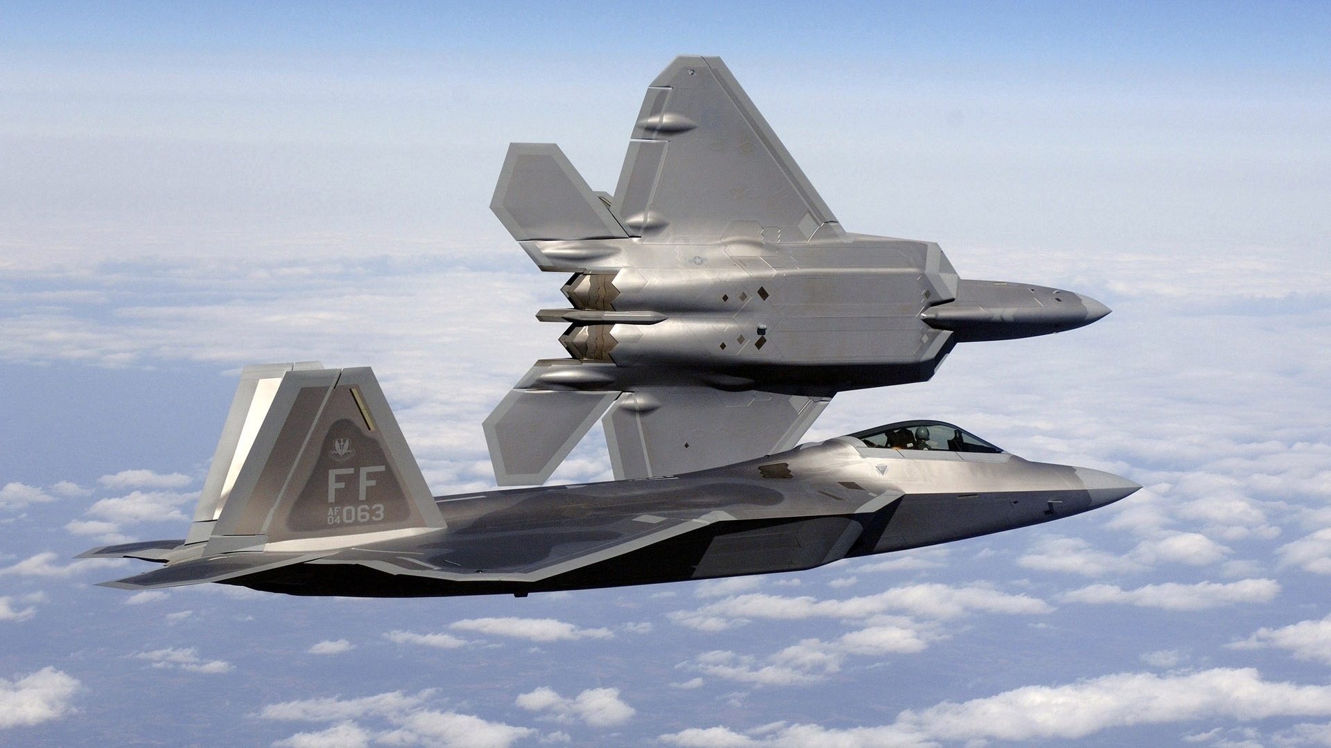 military, aircraft, fighter, fa22a raptor, HD Wallpaper