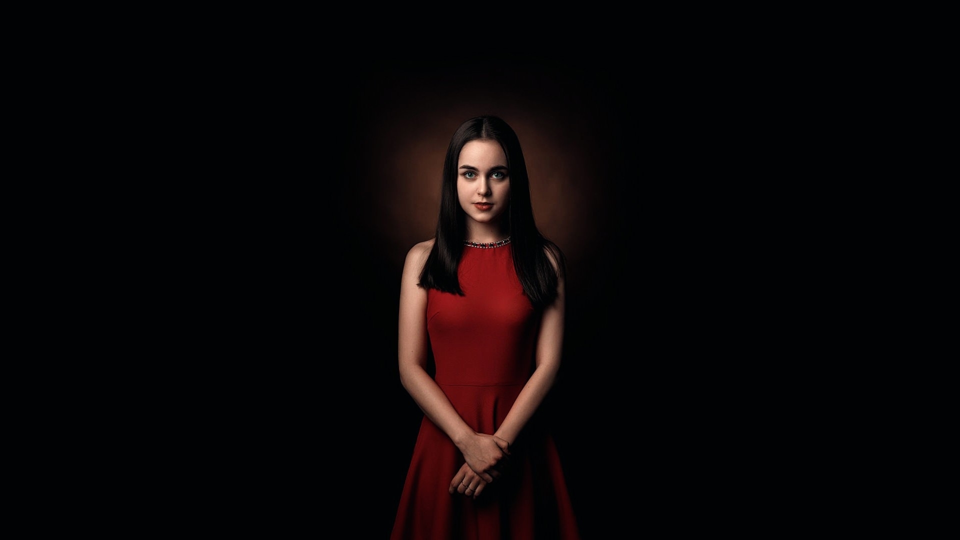 red, face, model, woman, HD Wallpaper