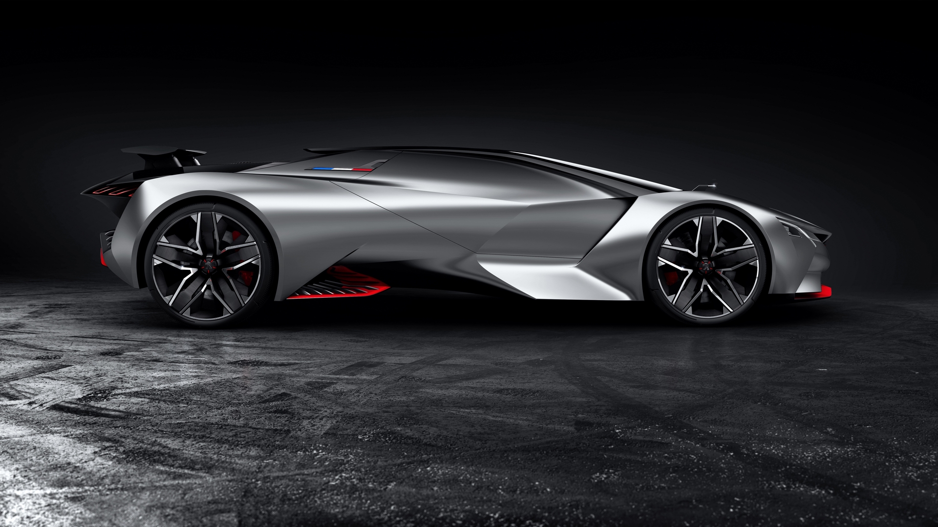 progressive, concept, rock band, alternative, peugeot vision gran turismo, obscure, unique, silver, HD Wallpaper