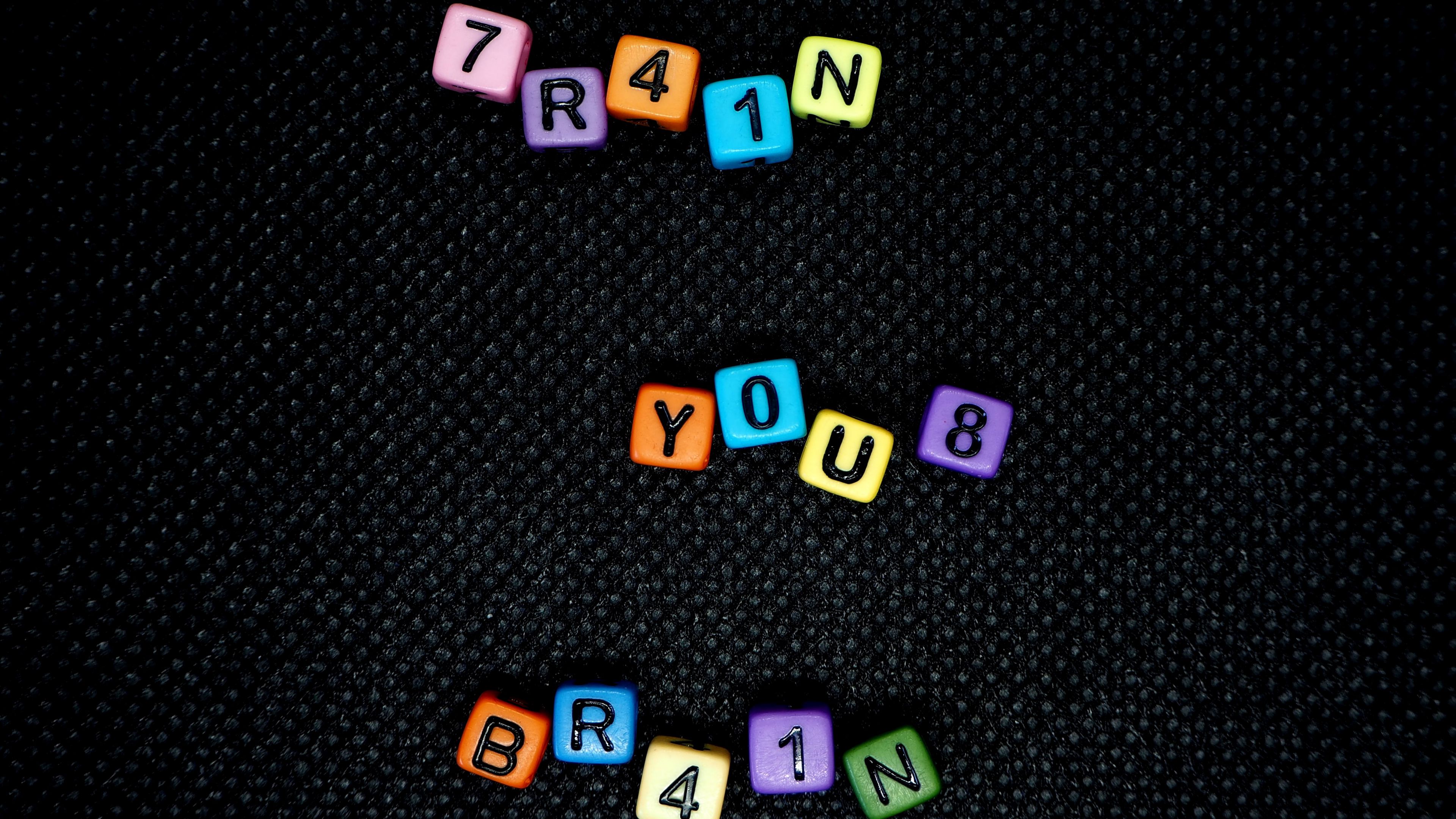 inscription, phrase, cubes, 4k, HD Wallpaper