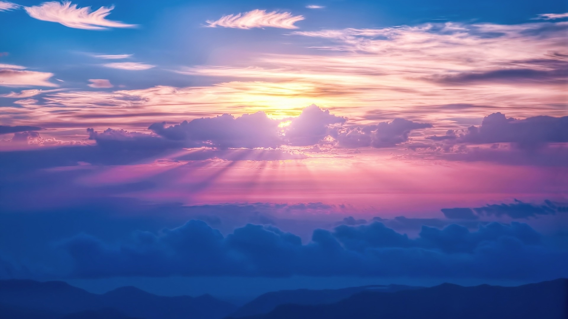 nature, cloud, sky, sunset, HD Wallpaper