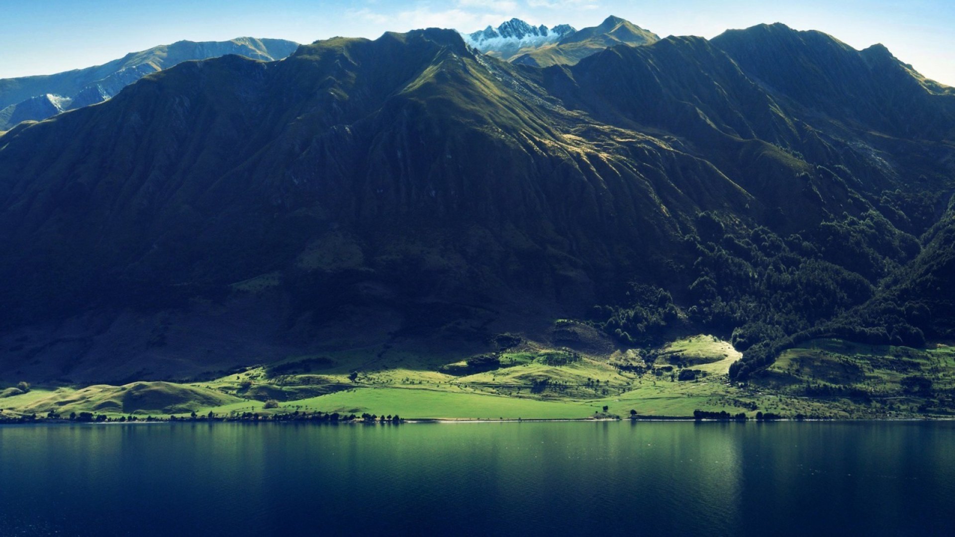 lakes, mountain, nature, trees, landscape, HD Wallpaper