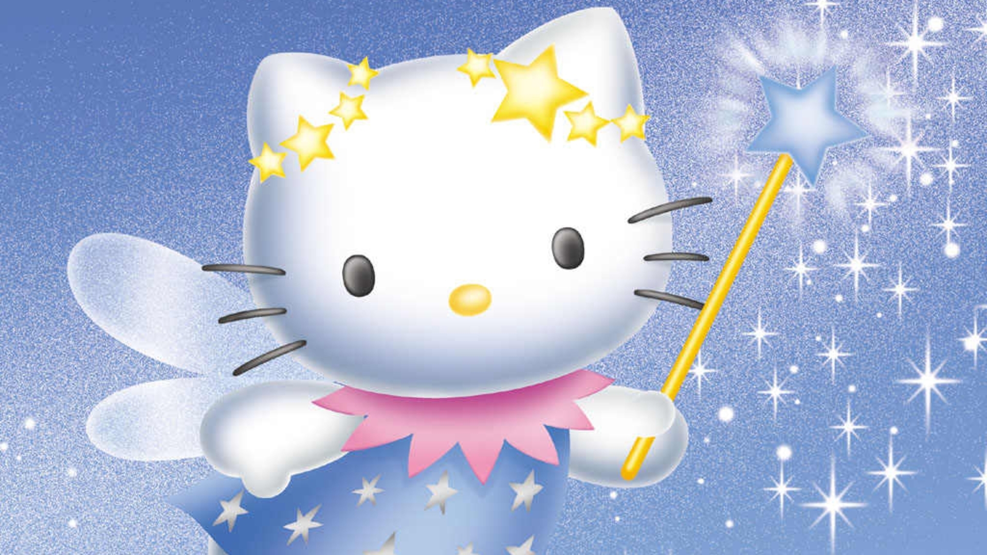 hello, wand, fairy, kitty, HD Wallpaper