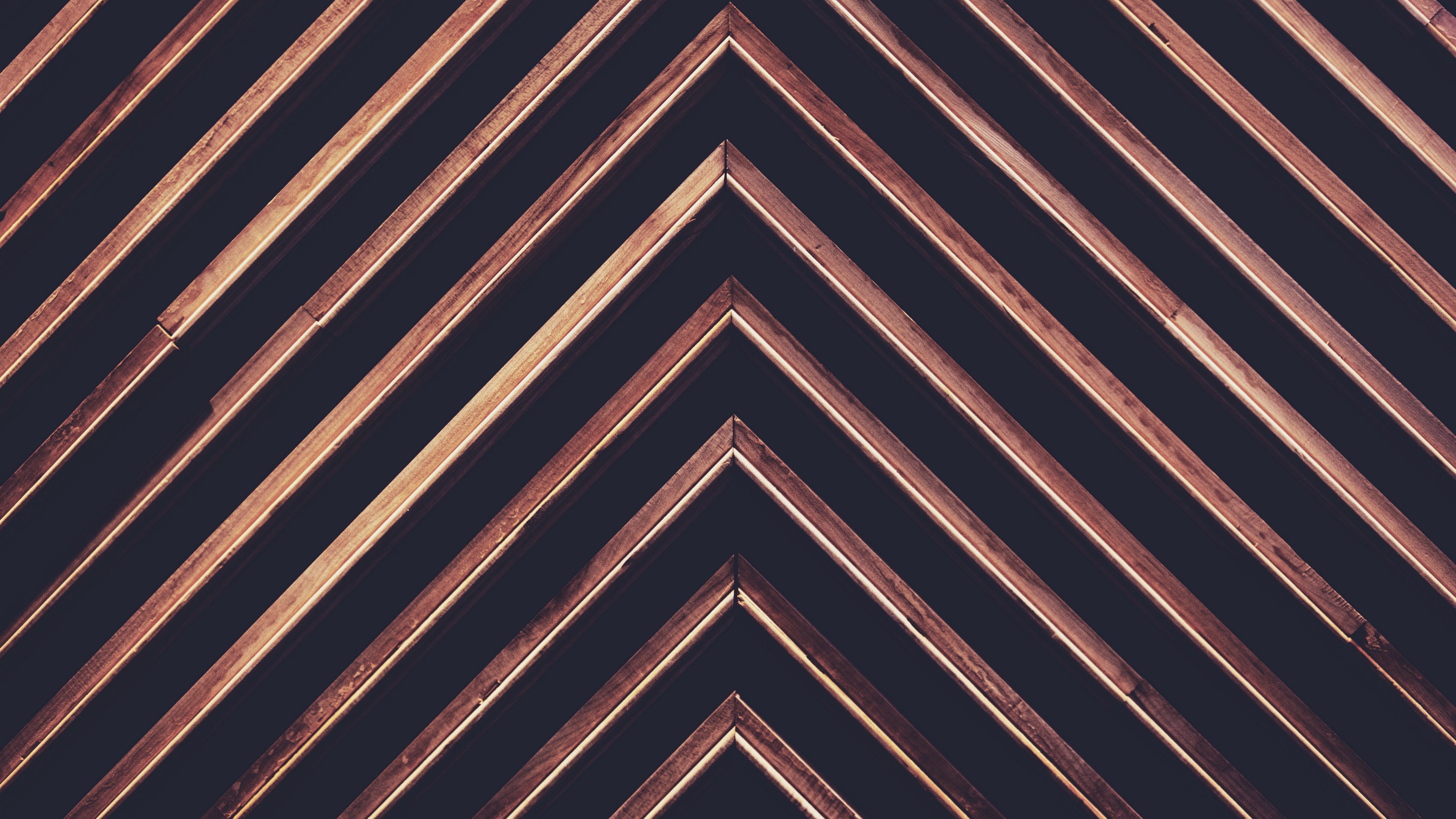 texture, symmetry, wooden, lines, 4k, HD Wallpaper