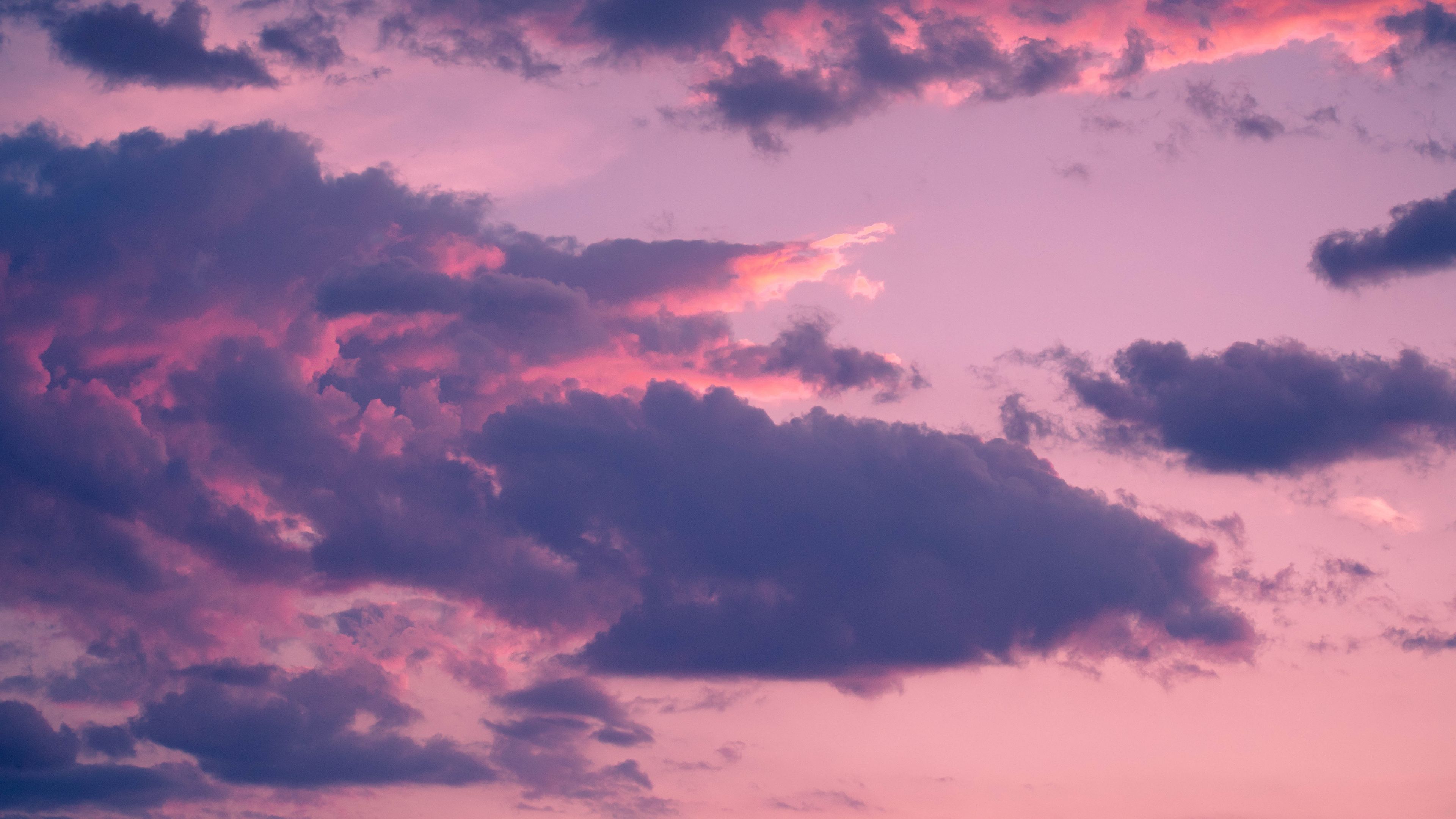 clouds, porous, sky, sunset, 4k, HD Wallpaper