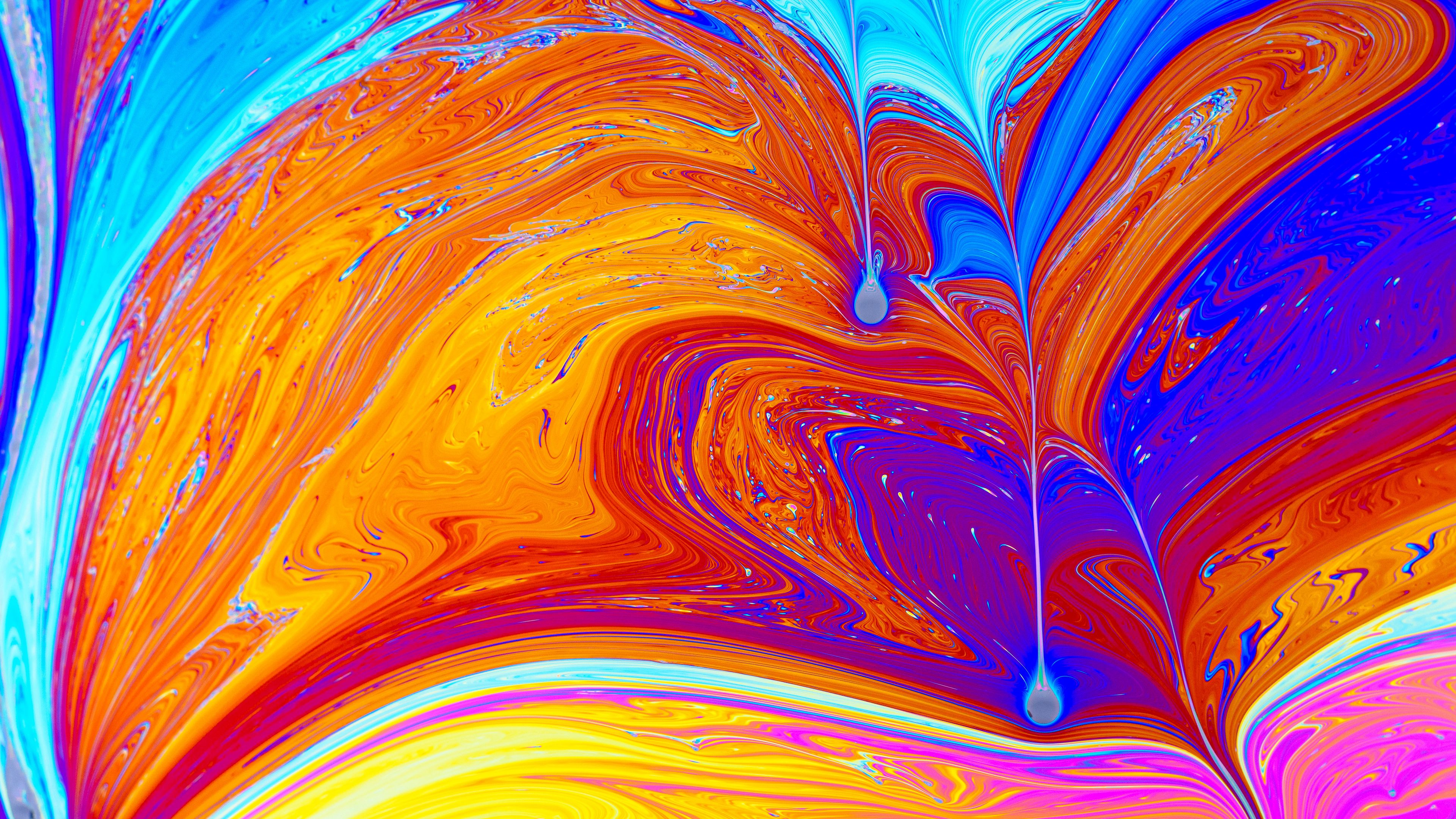 paint, liquid, stains, 4k, HD Wallpaper