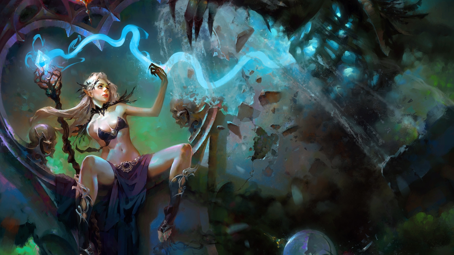 art, warrior, fantasy, woman, HD Wallpaper