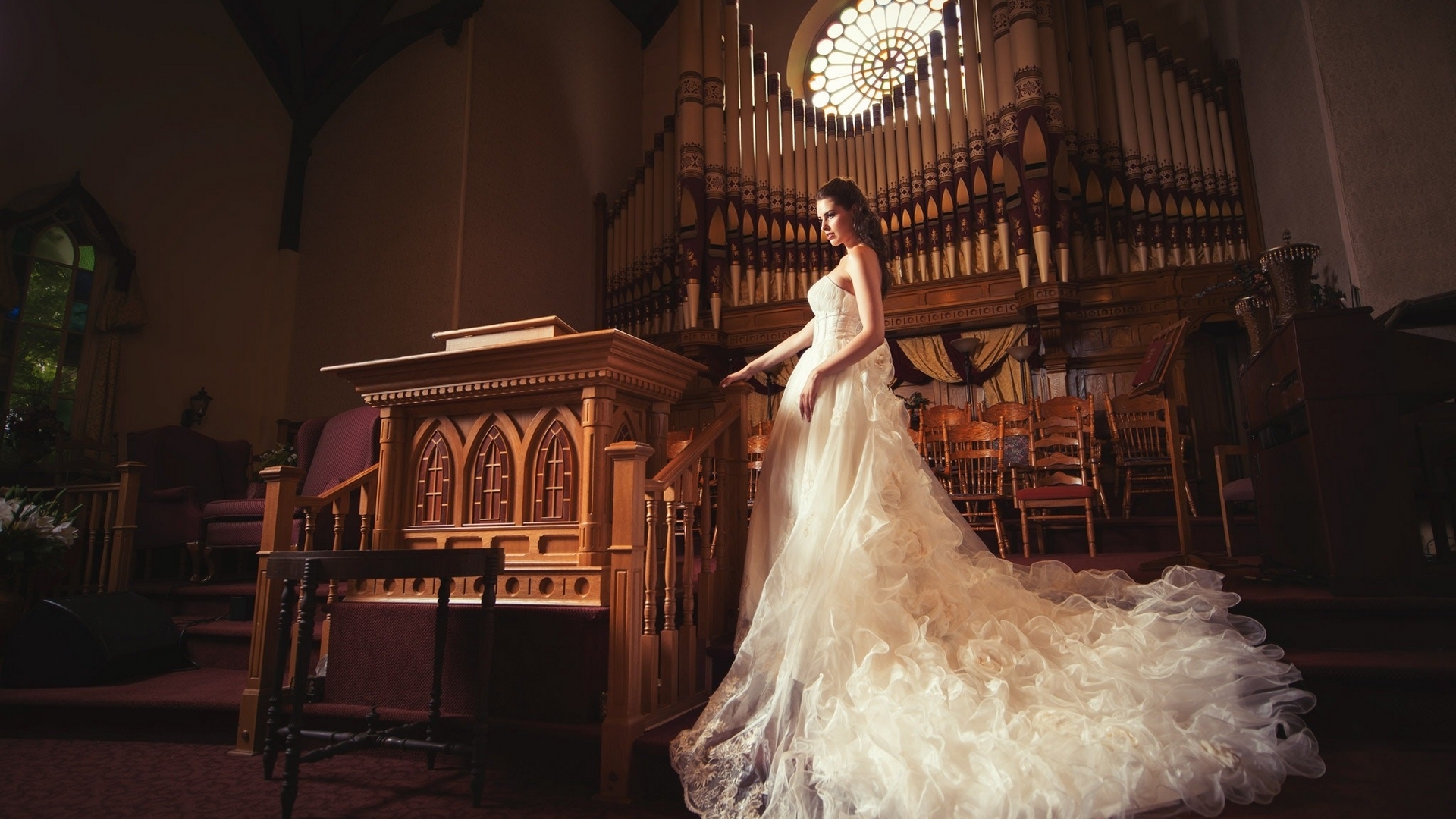 bride, room, model, woman, HD Wallpaper