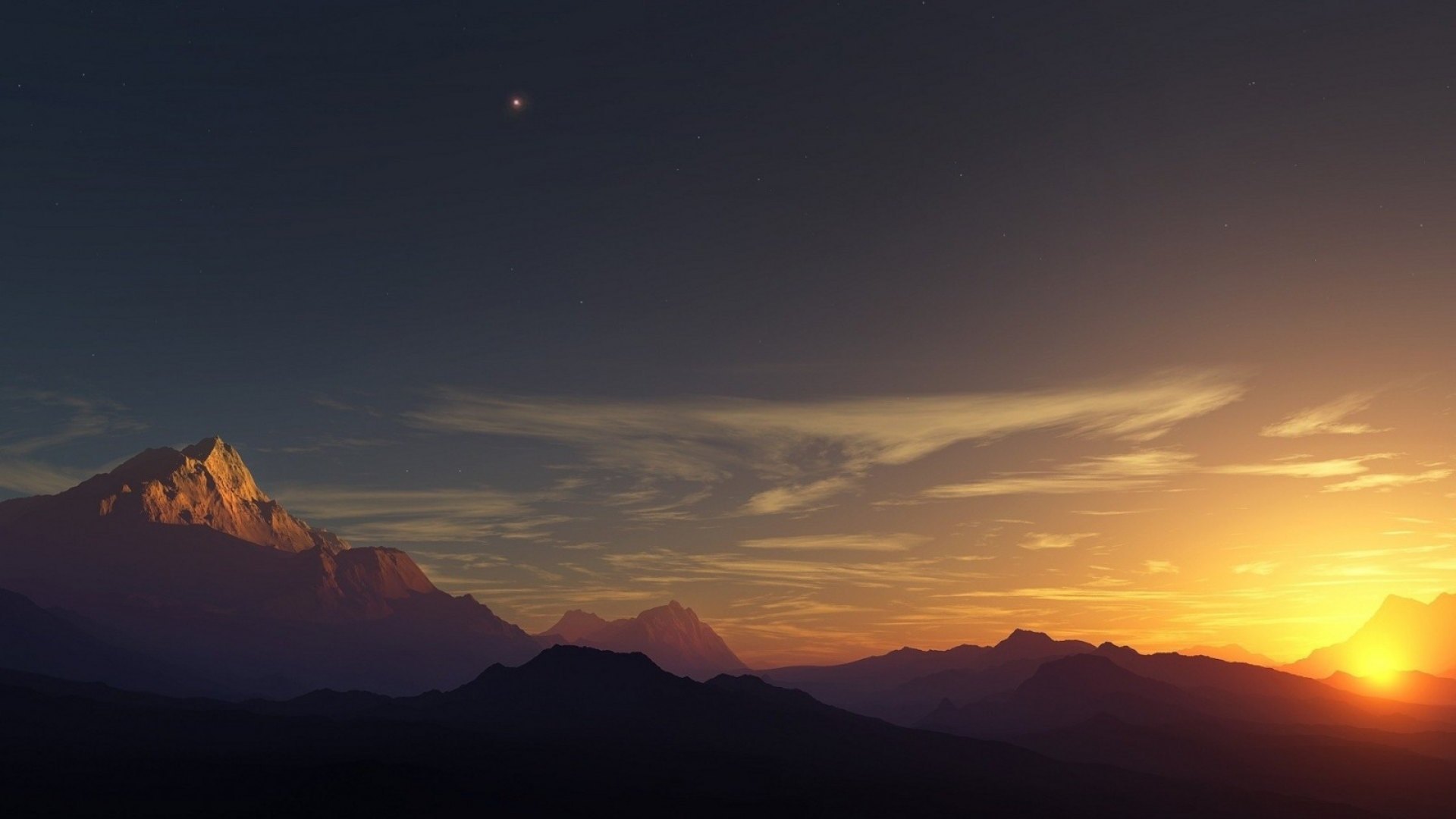 mountain, range, beauty, nature, earth, sky, landscape, HD Wallpaper