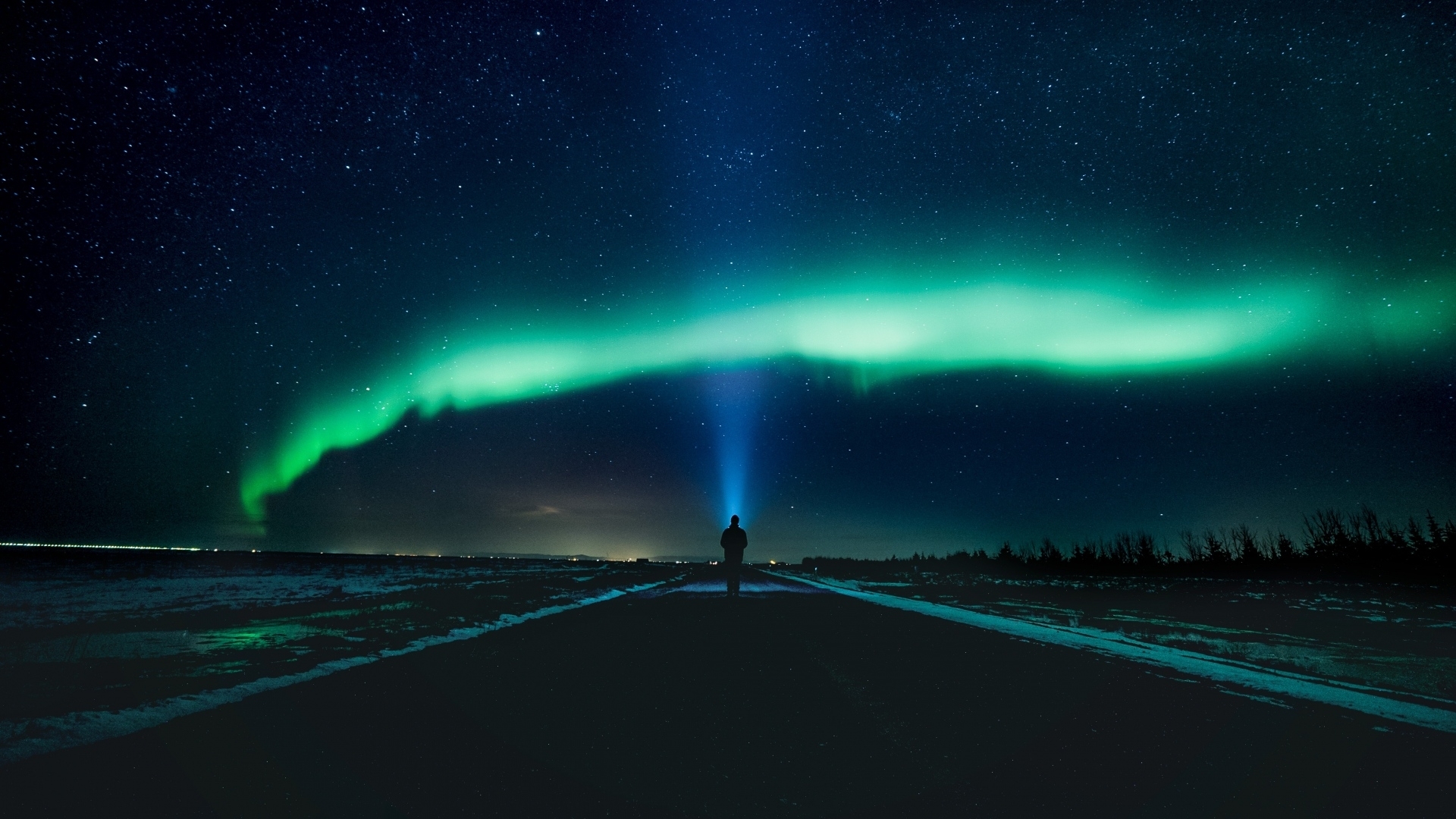 stars, nights, sky, lights, nature, HD Wallpaper