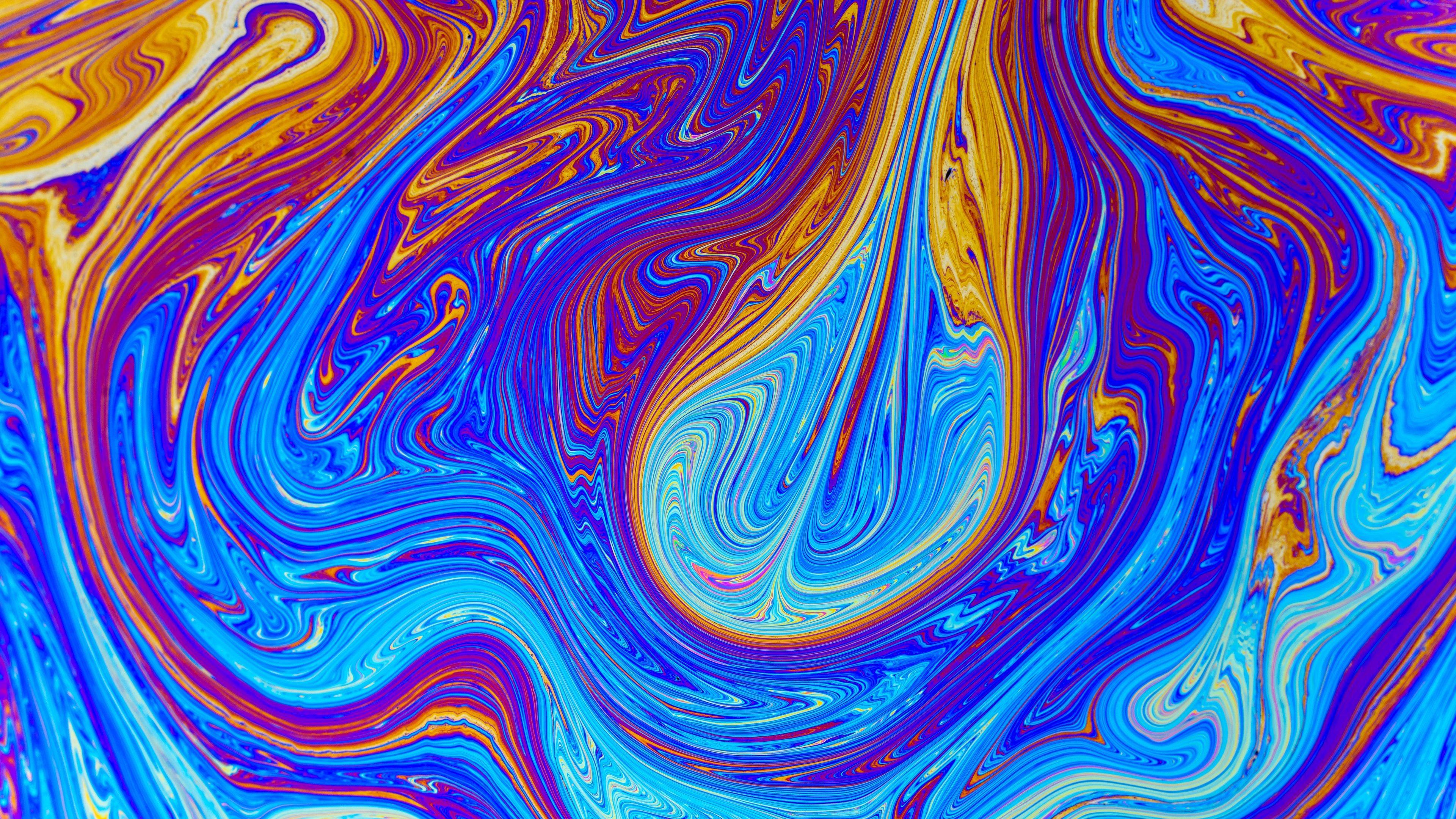 stains, blurred, paint, multi-colored, 4k, HD Wallpaper