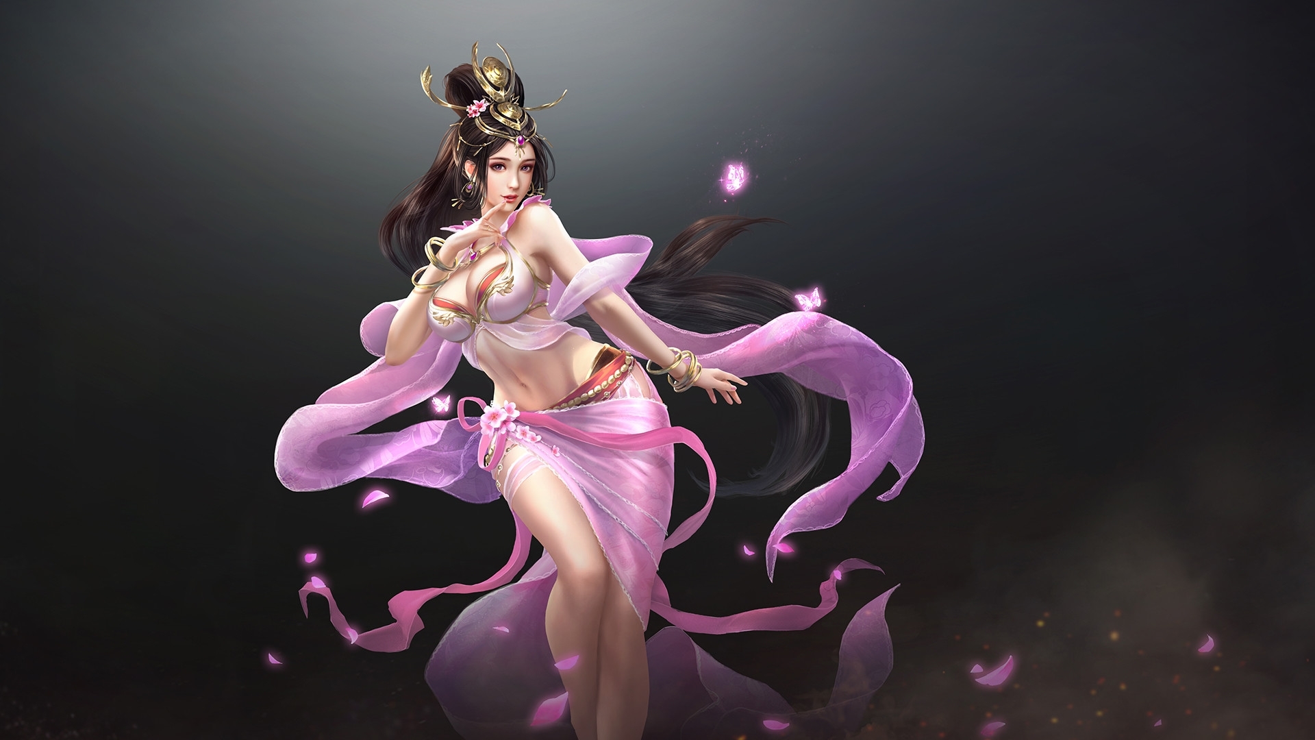 girl, beauty, decoration, dress, art, HD Wallpaper