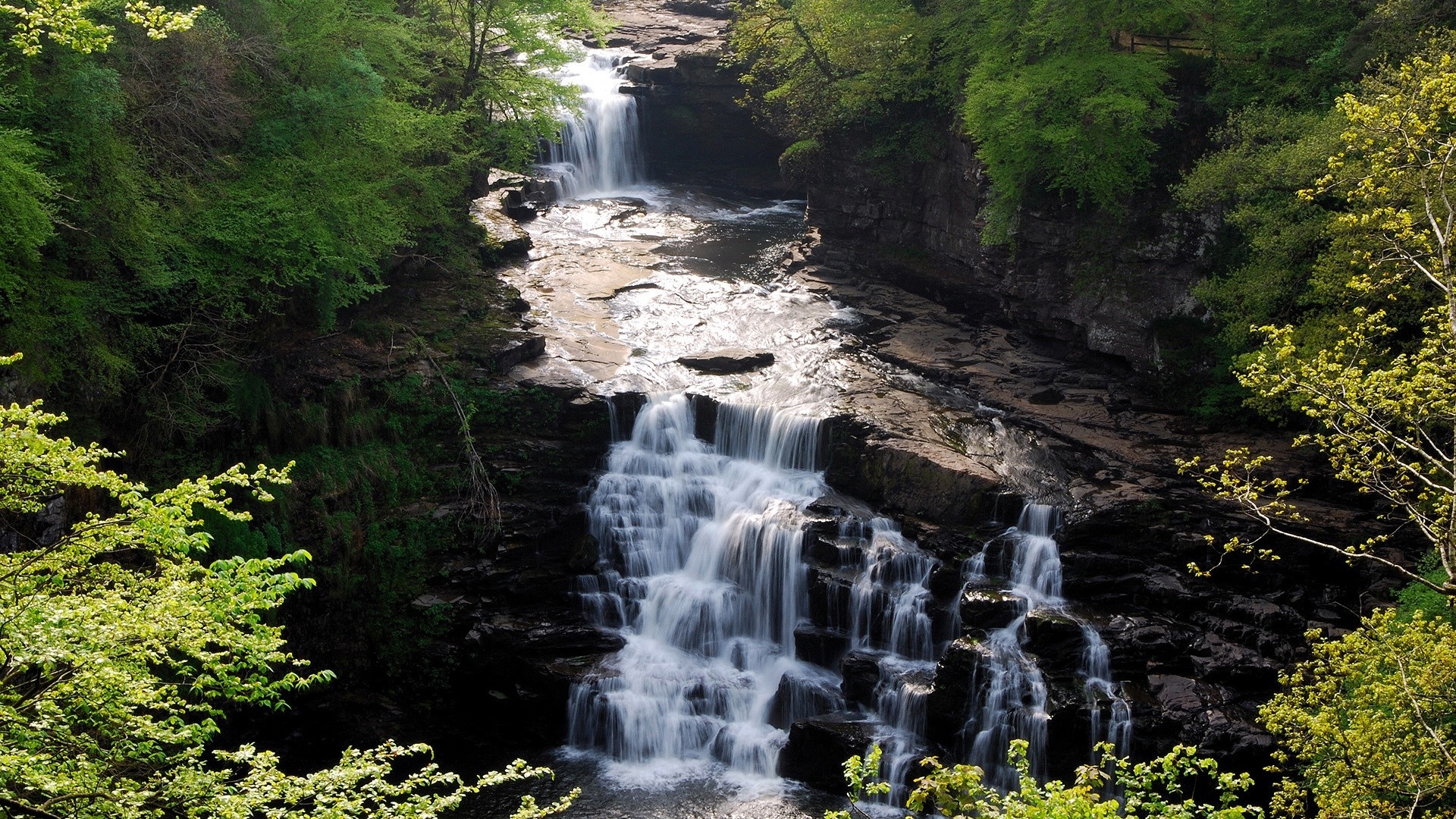 waterfall, nature, water, river, HD Wallpaper