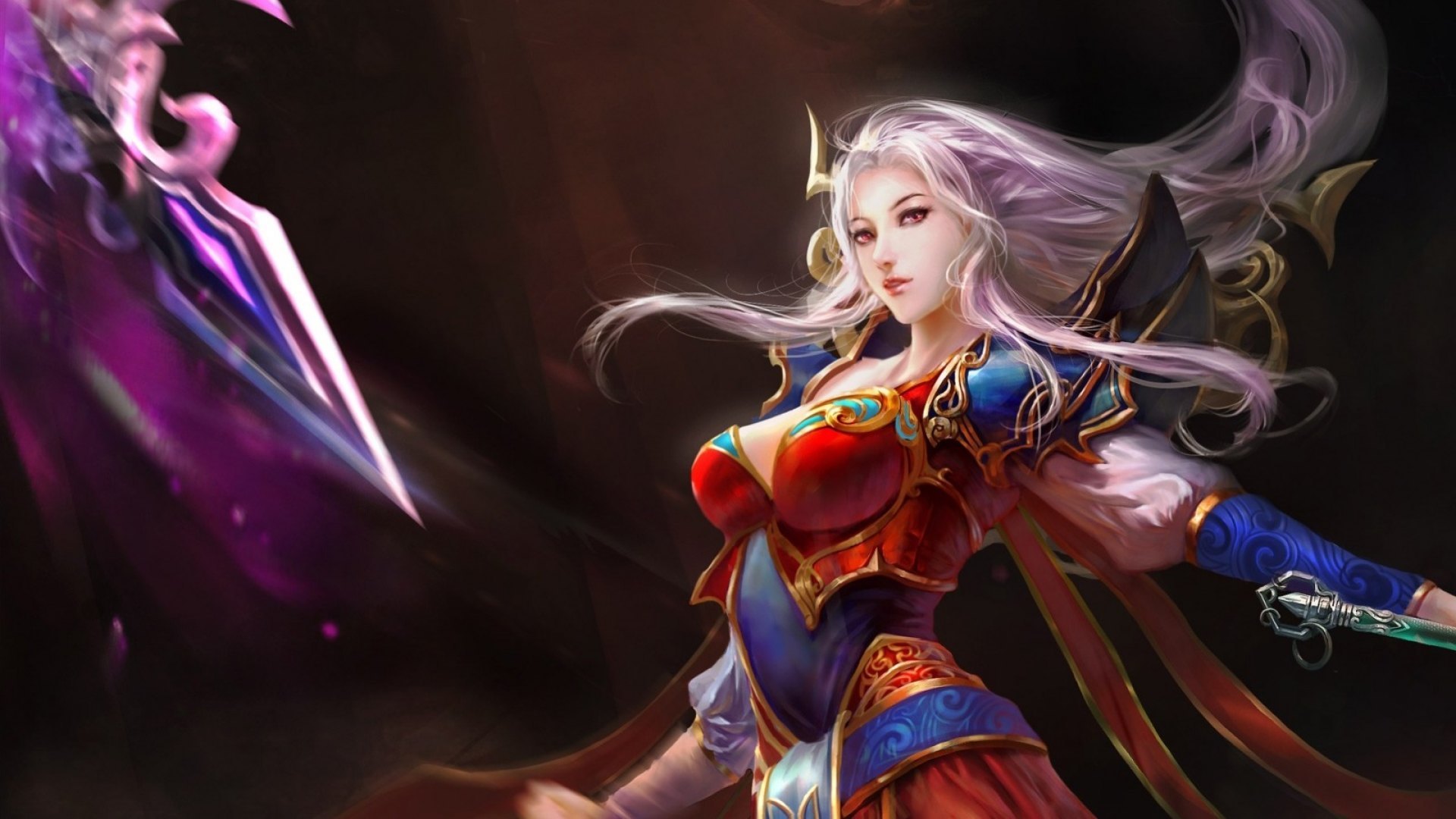 art, warrior, fantasy, woman, HD Wallpaper