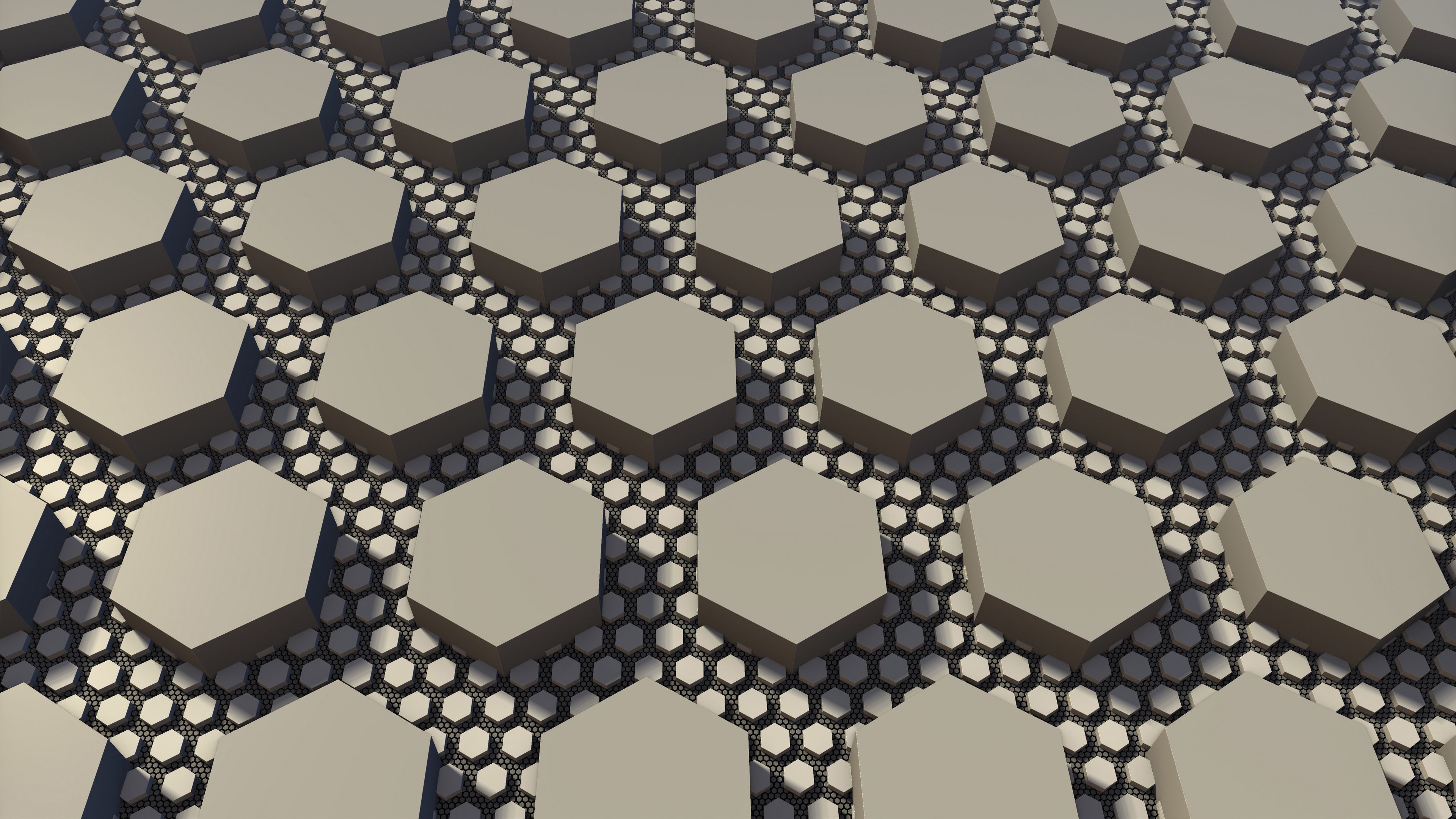 hexahedrons, blocks, nets, shapes, 4k, HD Wallpaper