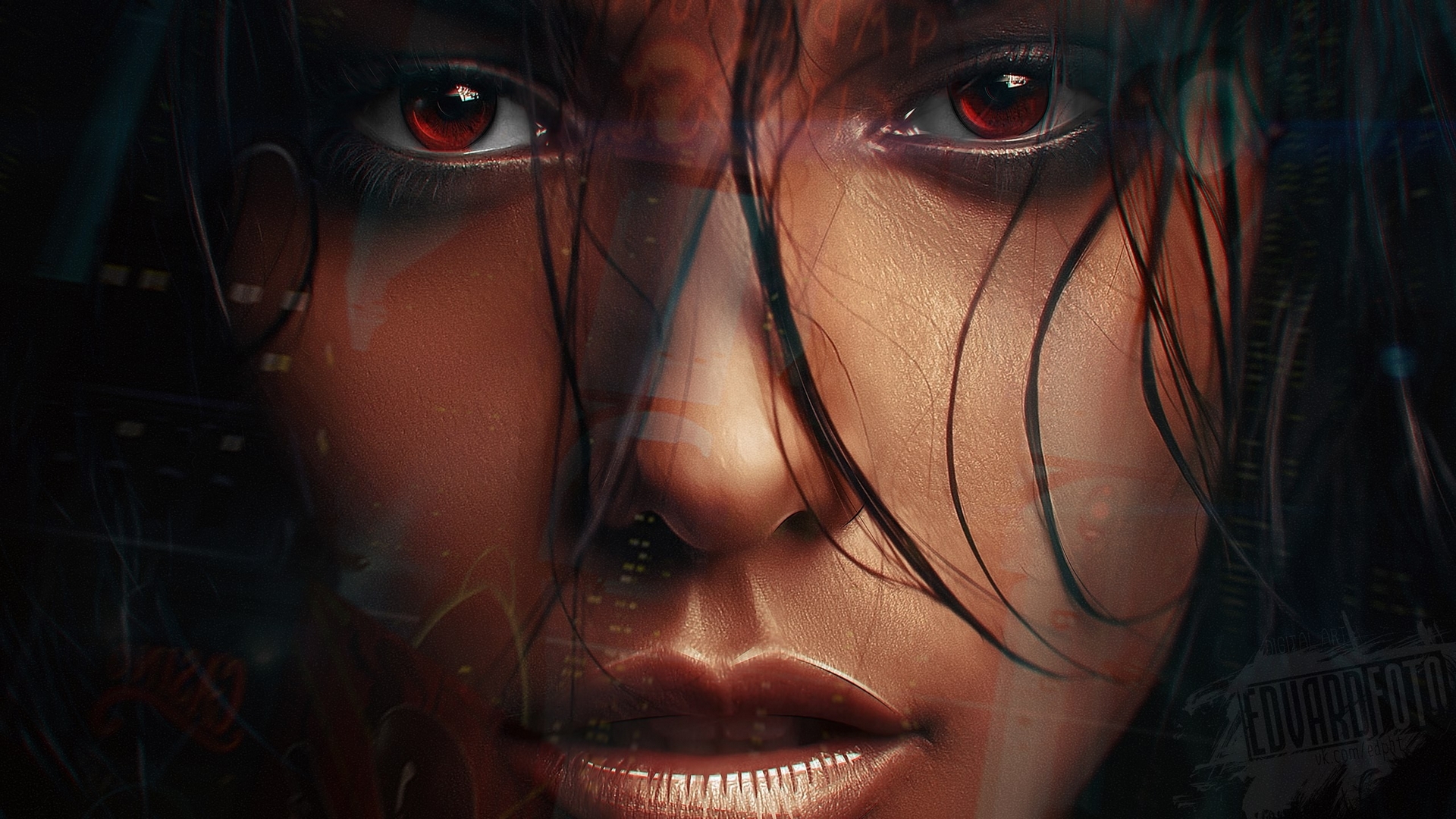 art, look, face, woman, HD Wallpaper
