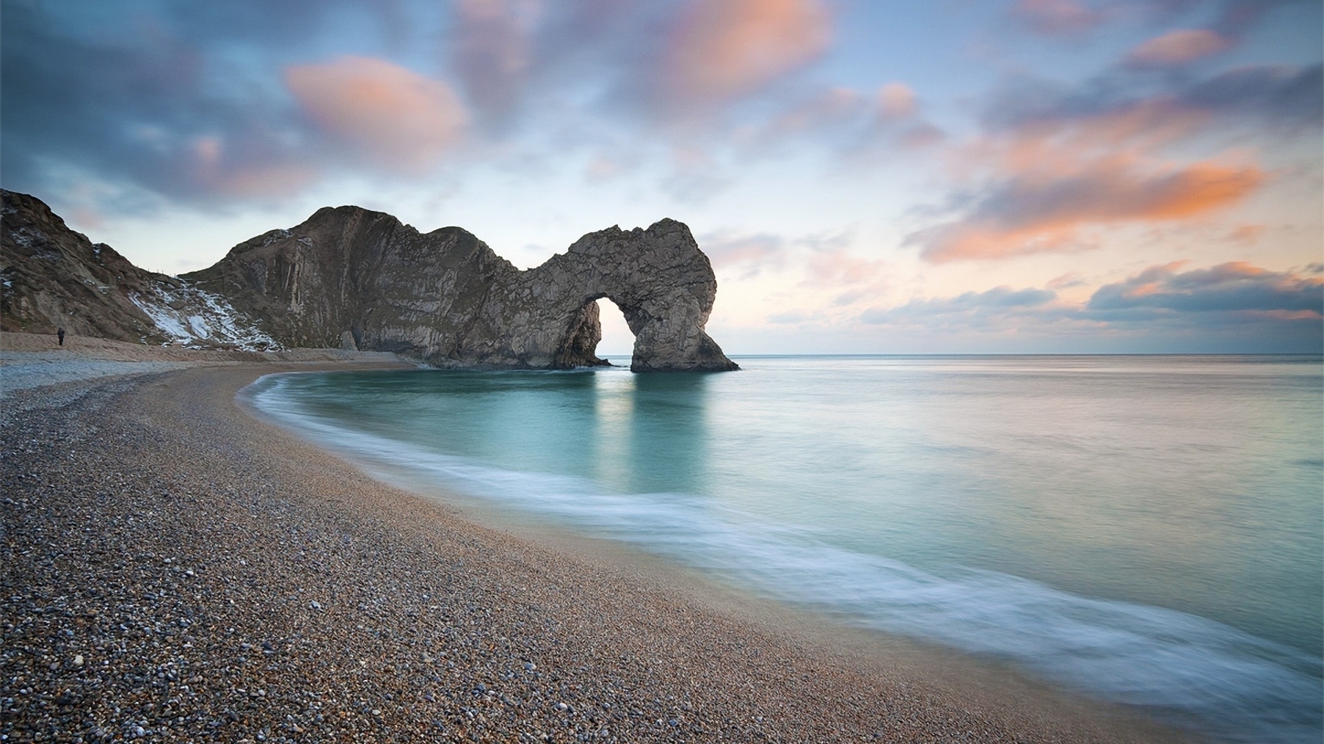 beach, cliff, durdle door, sea, HD Wallpaper