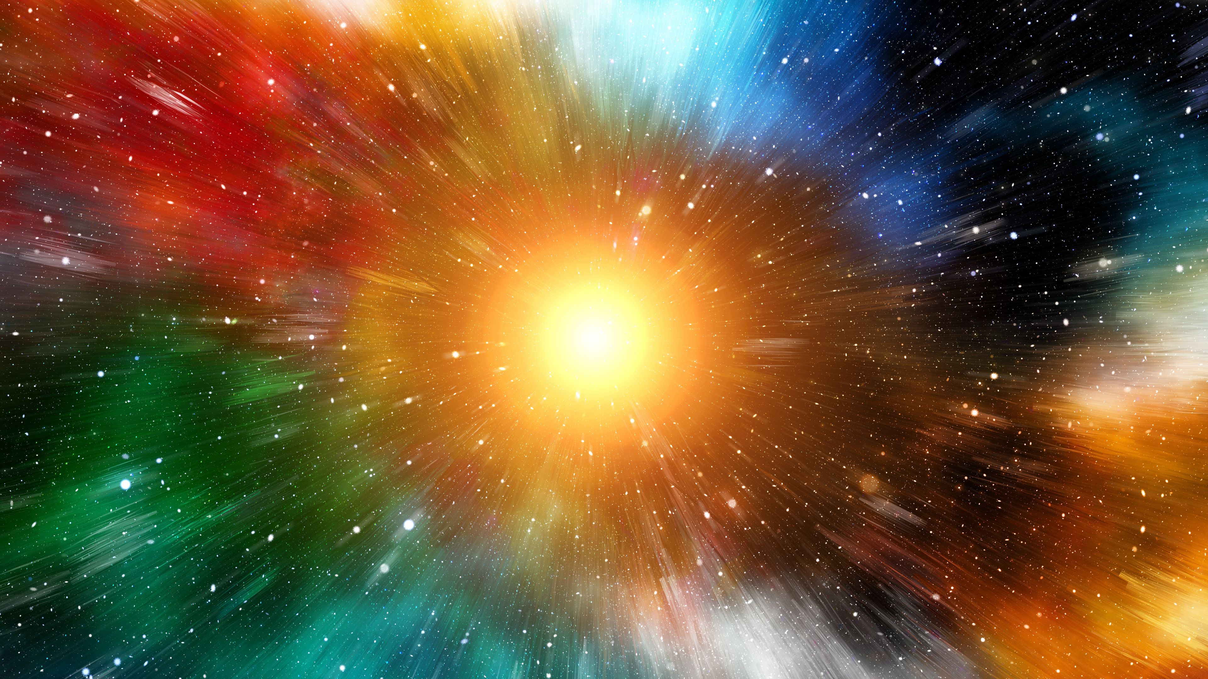 rays, colorful, sun, bright, shine, 4k, HD Wallpaper