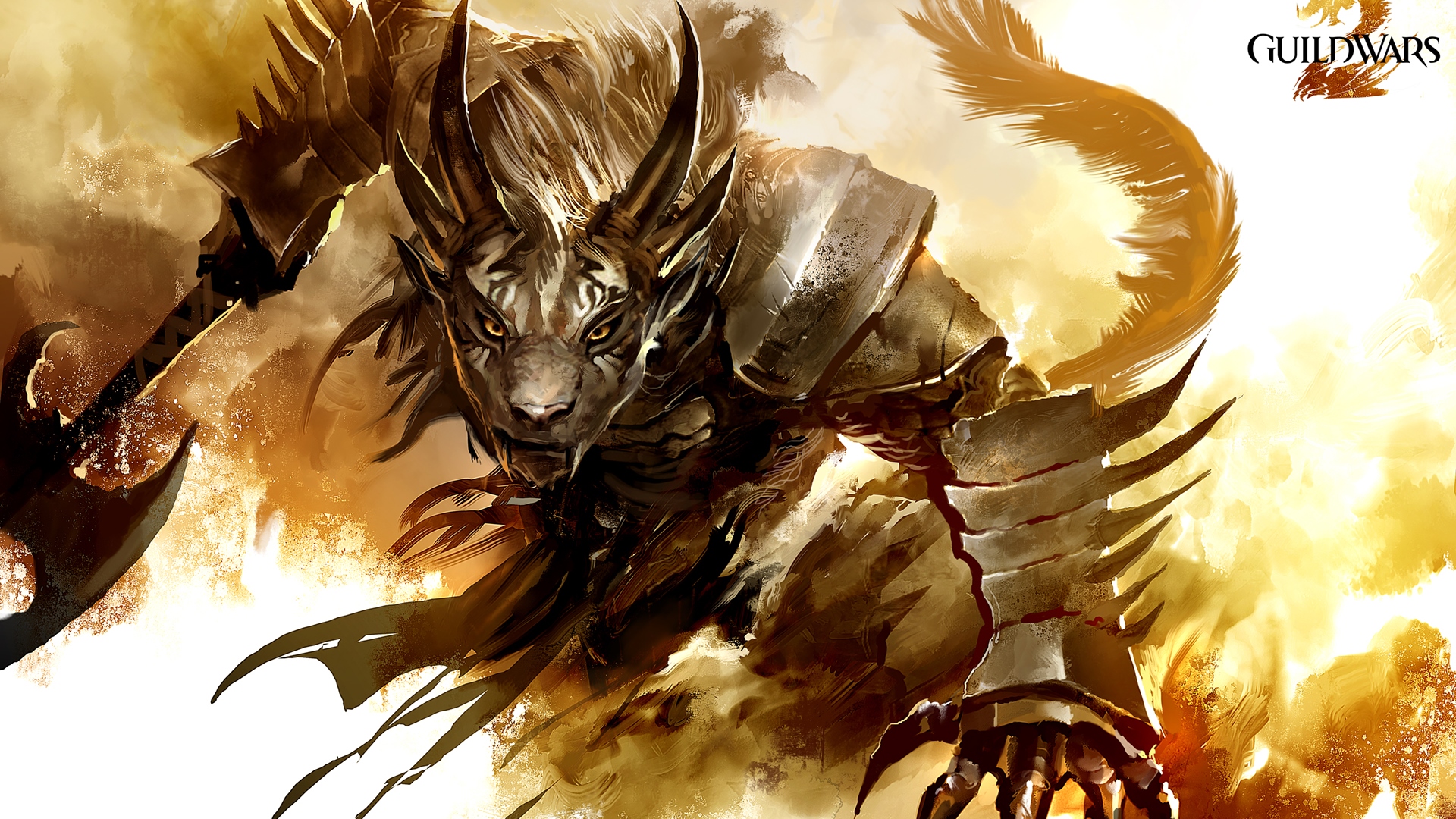 guild wars 2, hd, fighting, warrior, action, game, adventure, HD Wallpaper