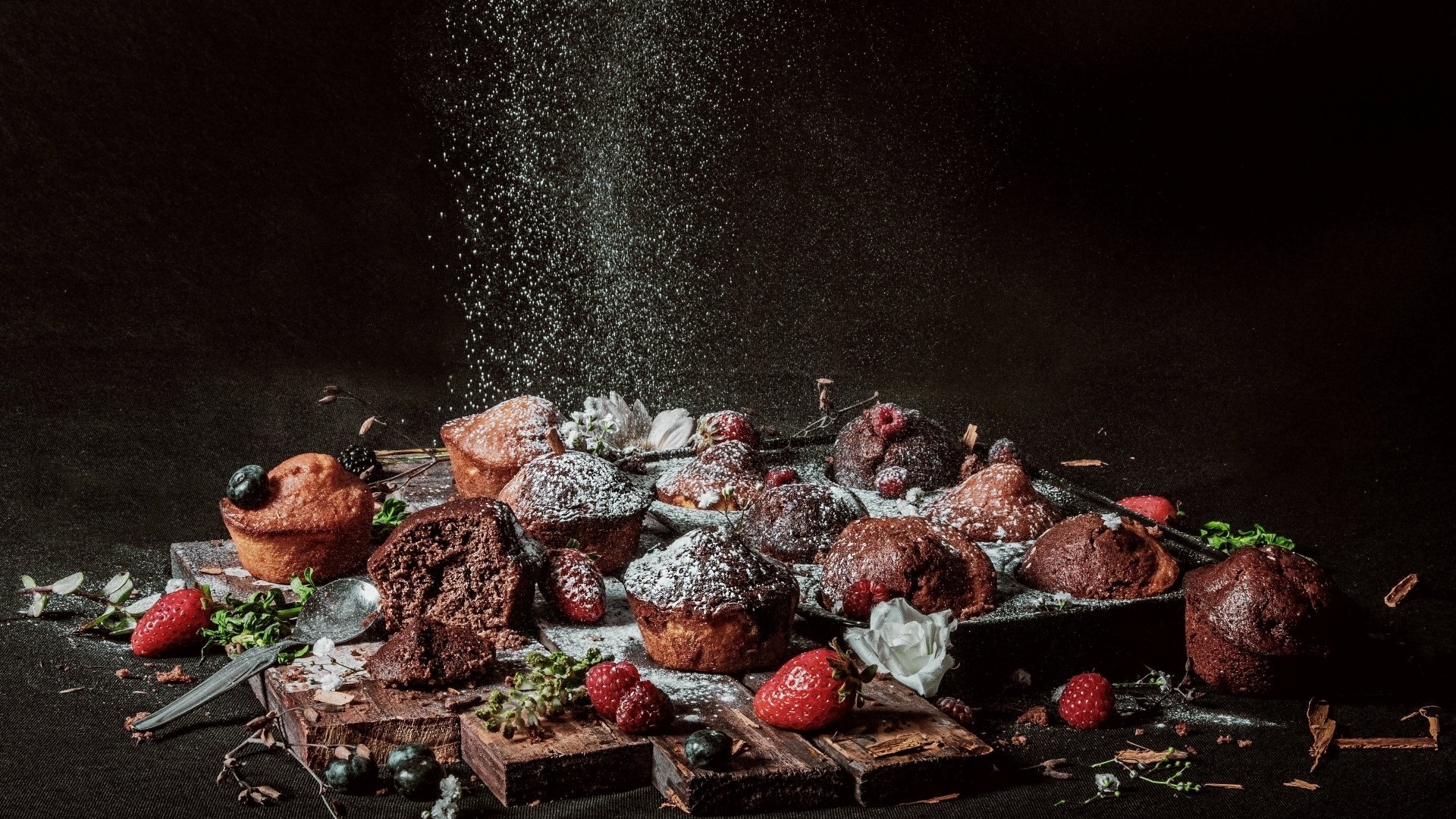 chocolate, food, nature, dessert, strawberries, sweets, HD Wallpaper