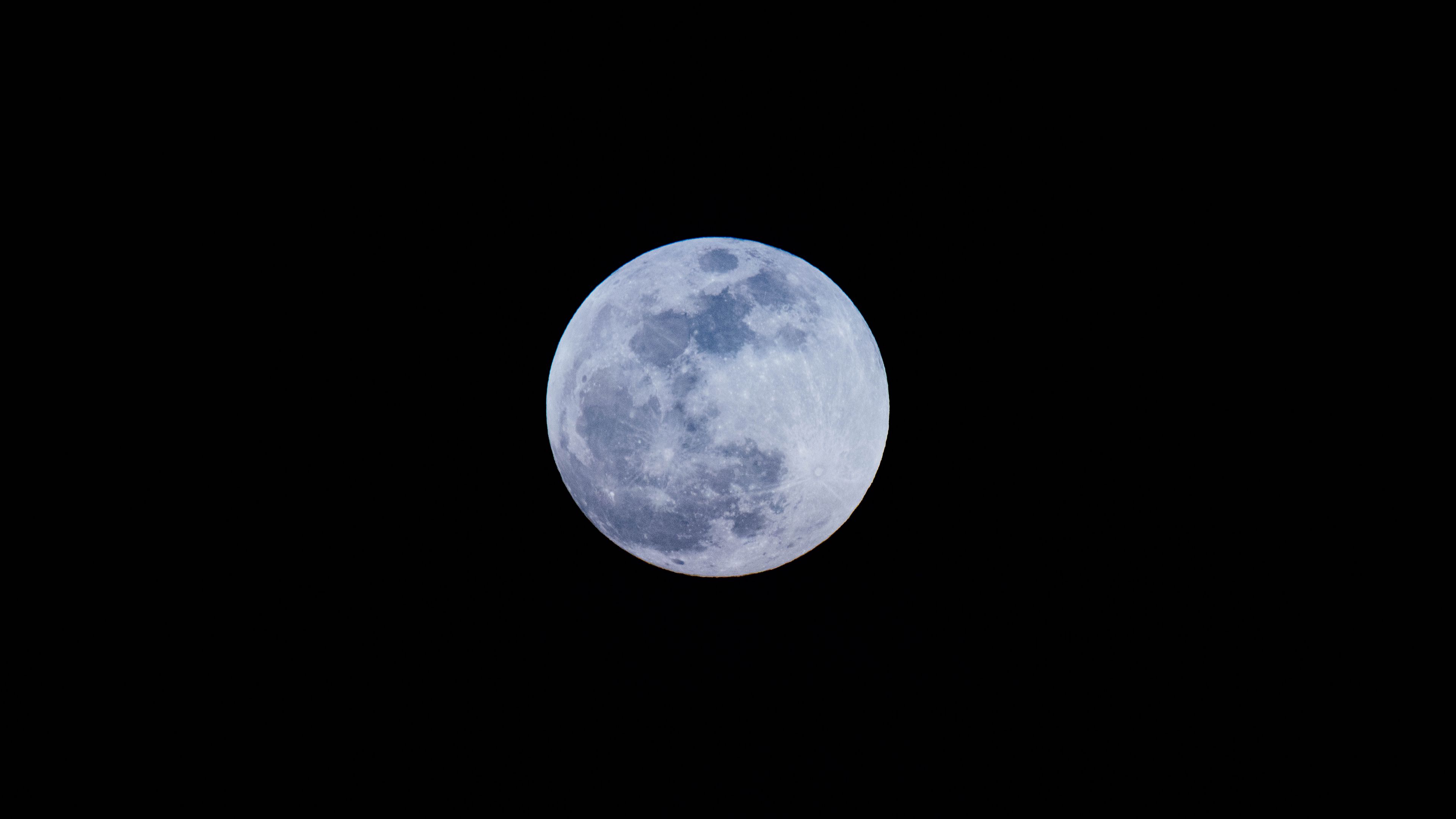 moon, full moon, satellite, 4k, HD Wallpaper