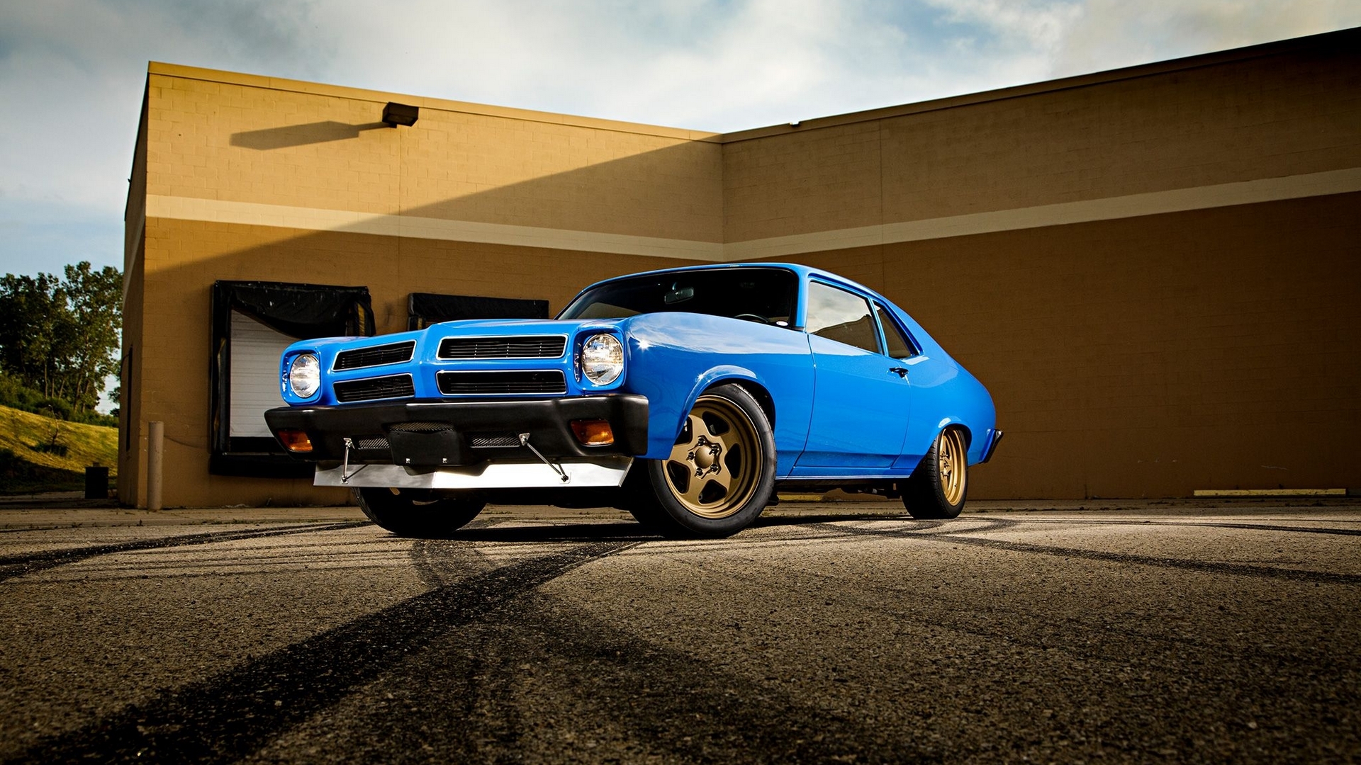 classic, 1972, gm, blue, HD Wallpaper