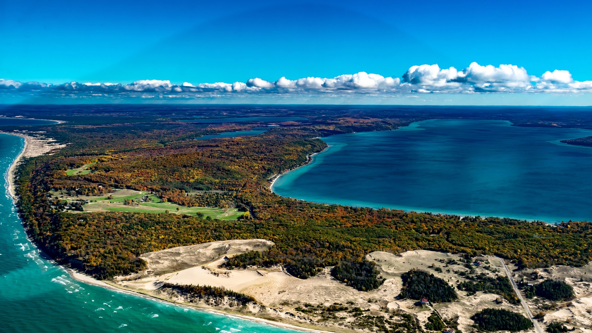 michigan, crystal, usa, lake, HD Wallpaper