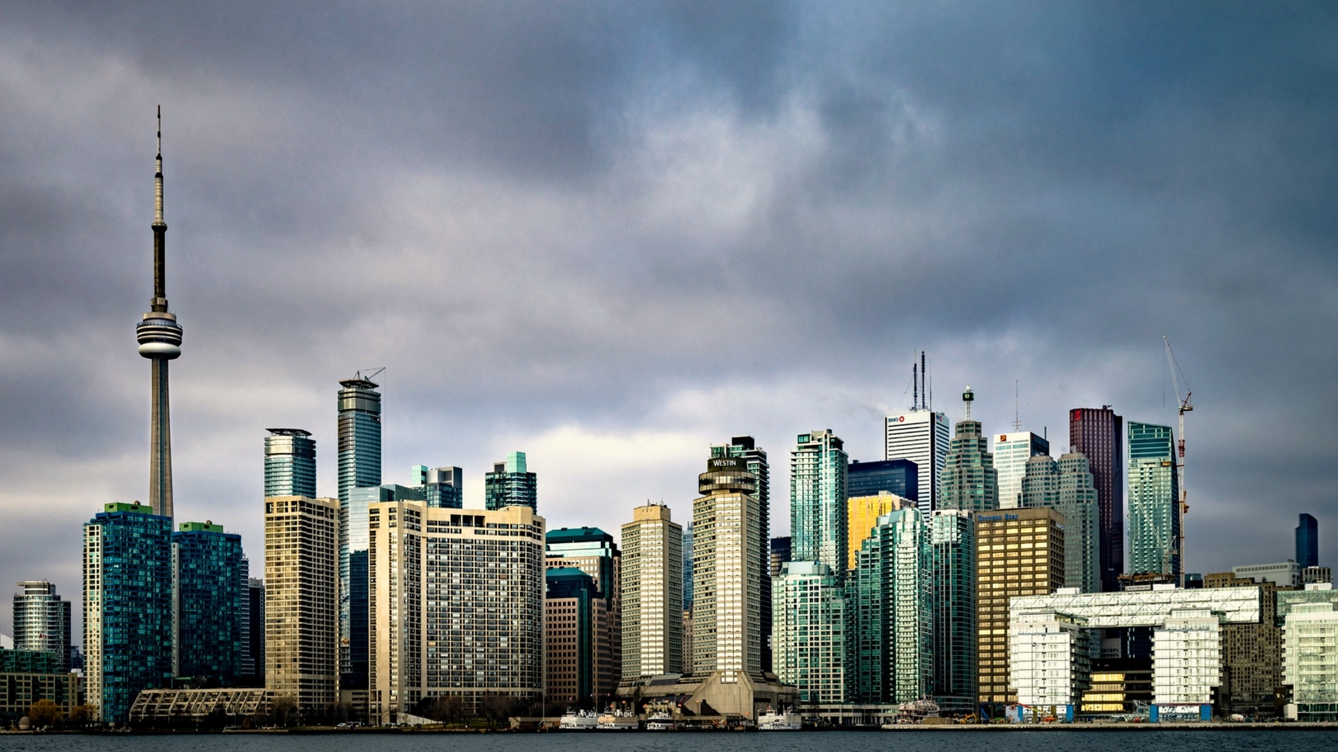 toronto, cityscape, canada, skyscrapers, HD Wallpaper