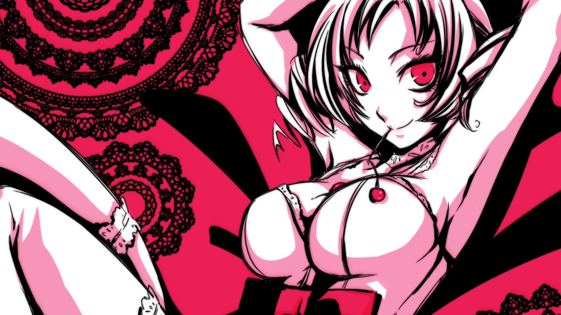 female, babe, adorable, cute, nice, cool, big, girl, anime, awesome, pink, HD Wallpaper