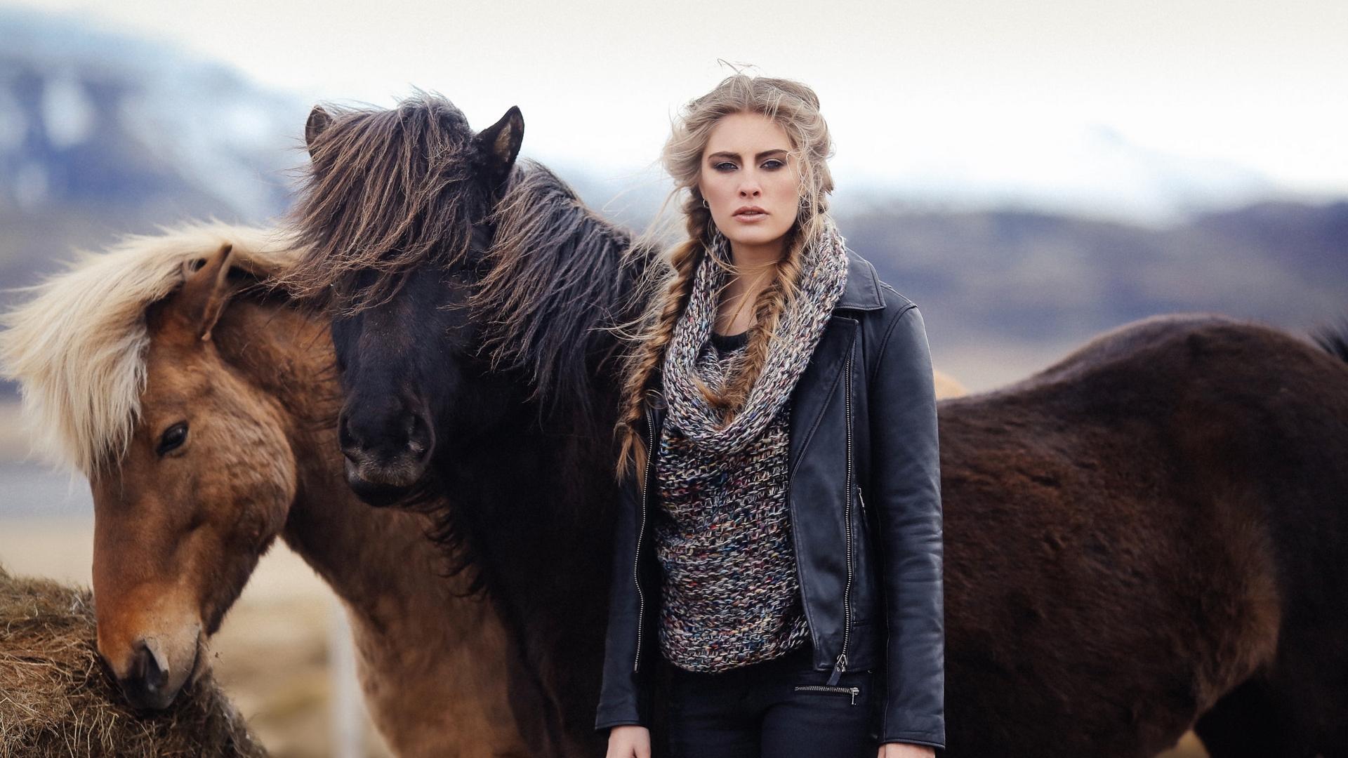 nature, horse, woman, girl, HD Wallpaper